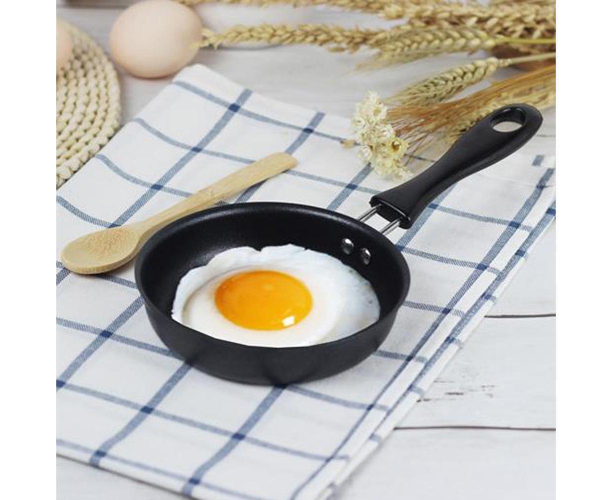 Non-stick Handle Iron Frying Cooking Pan Breakfast Egg Pancake Pot Cookware - Image 3