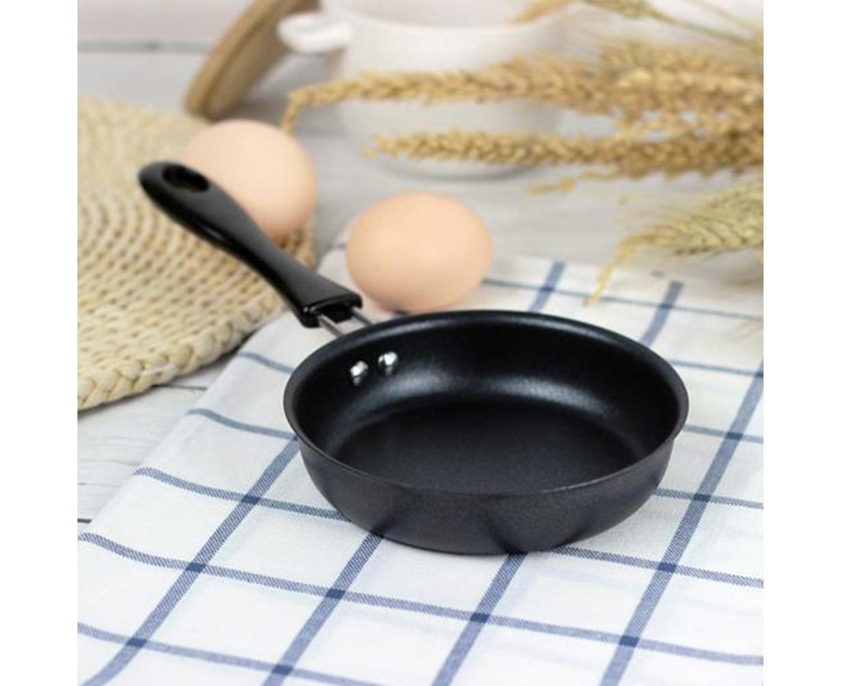 Non-stick Handle Iron Frying Cooking Pan Breakfast Egg Pancake Pot Cookware - Image 4