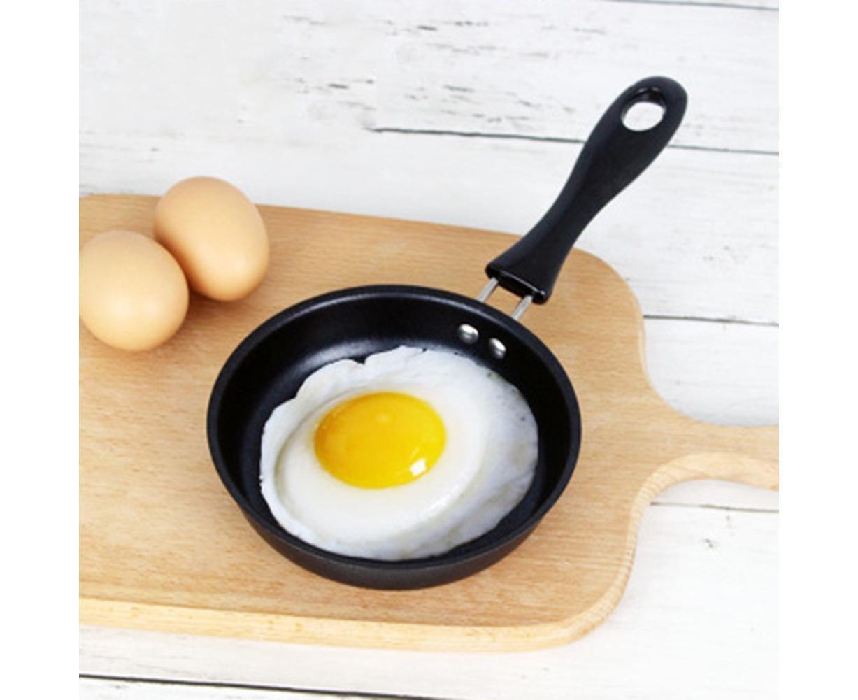 Non-stick Handle Iron Frying Cooking Pan Breakfast Egg Pancake Pot Cookware - Image 7