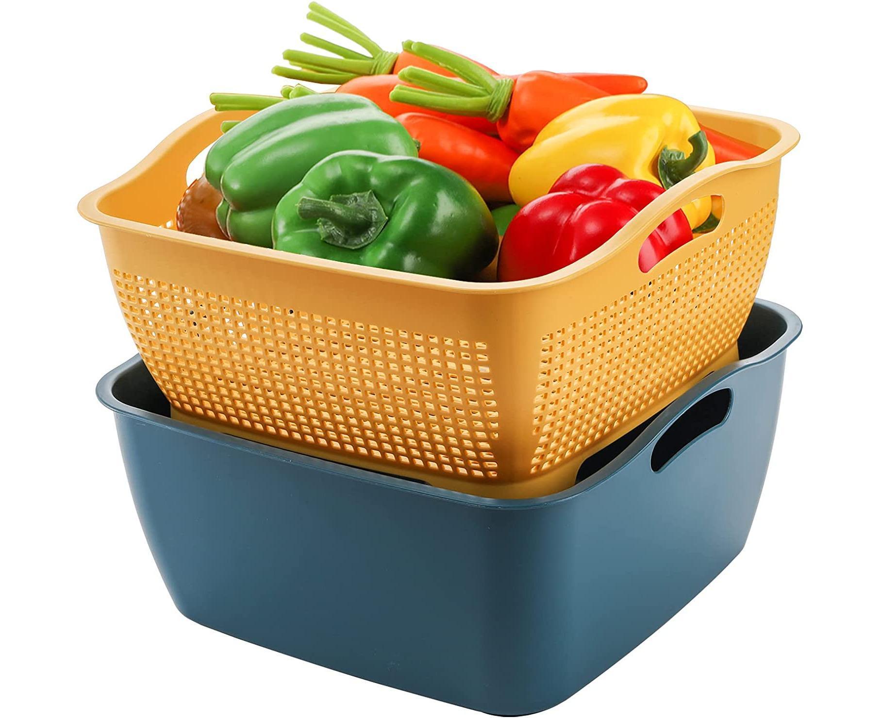 Kitchen Strainer Set - Double-Layer Plastic - Detachable - Image 1