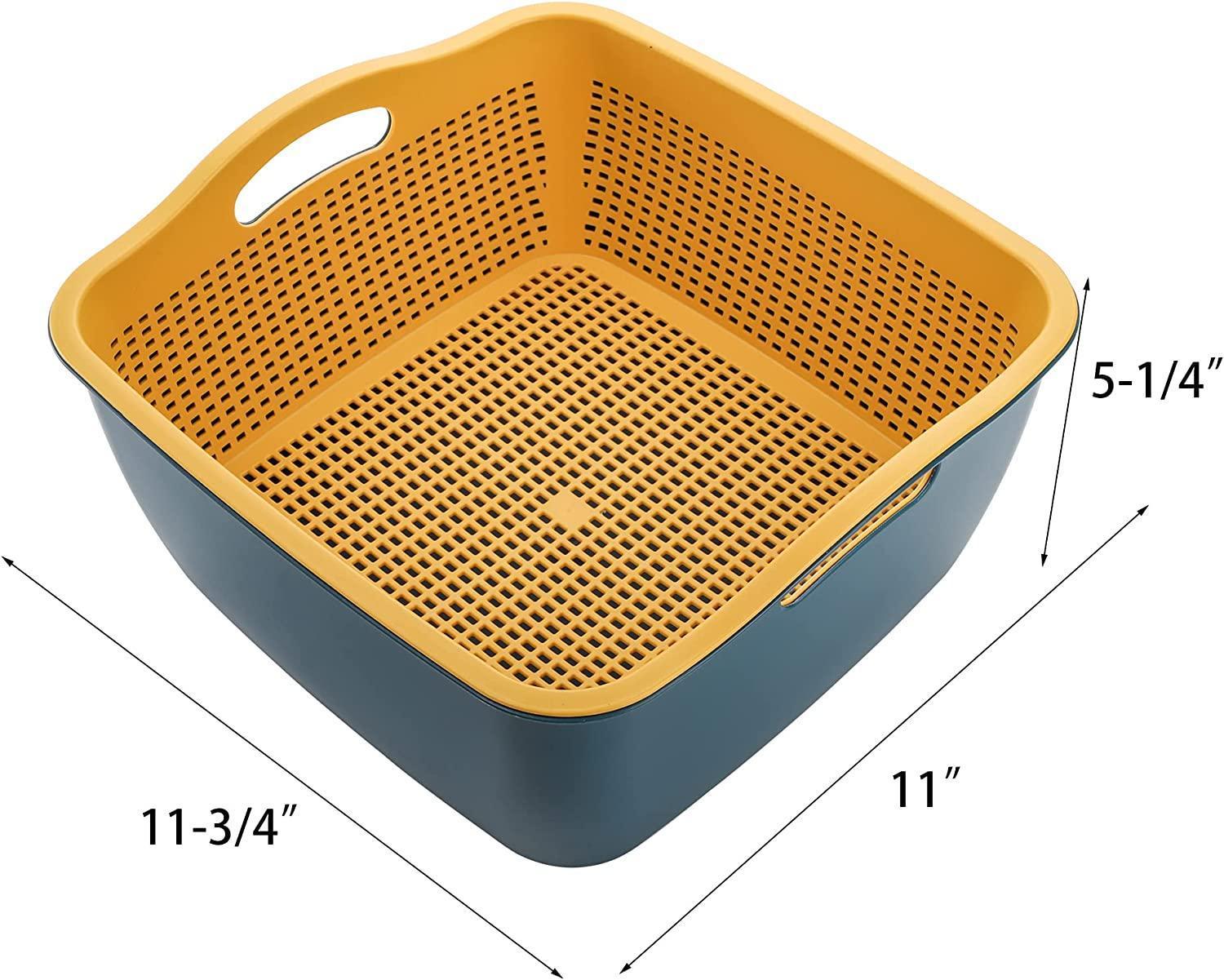 Kitchen Strainer Set - Double-Layer Plastic - Detachable - Image 2