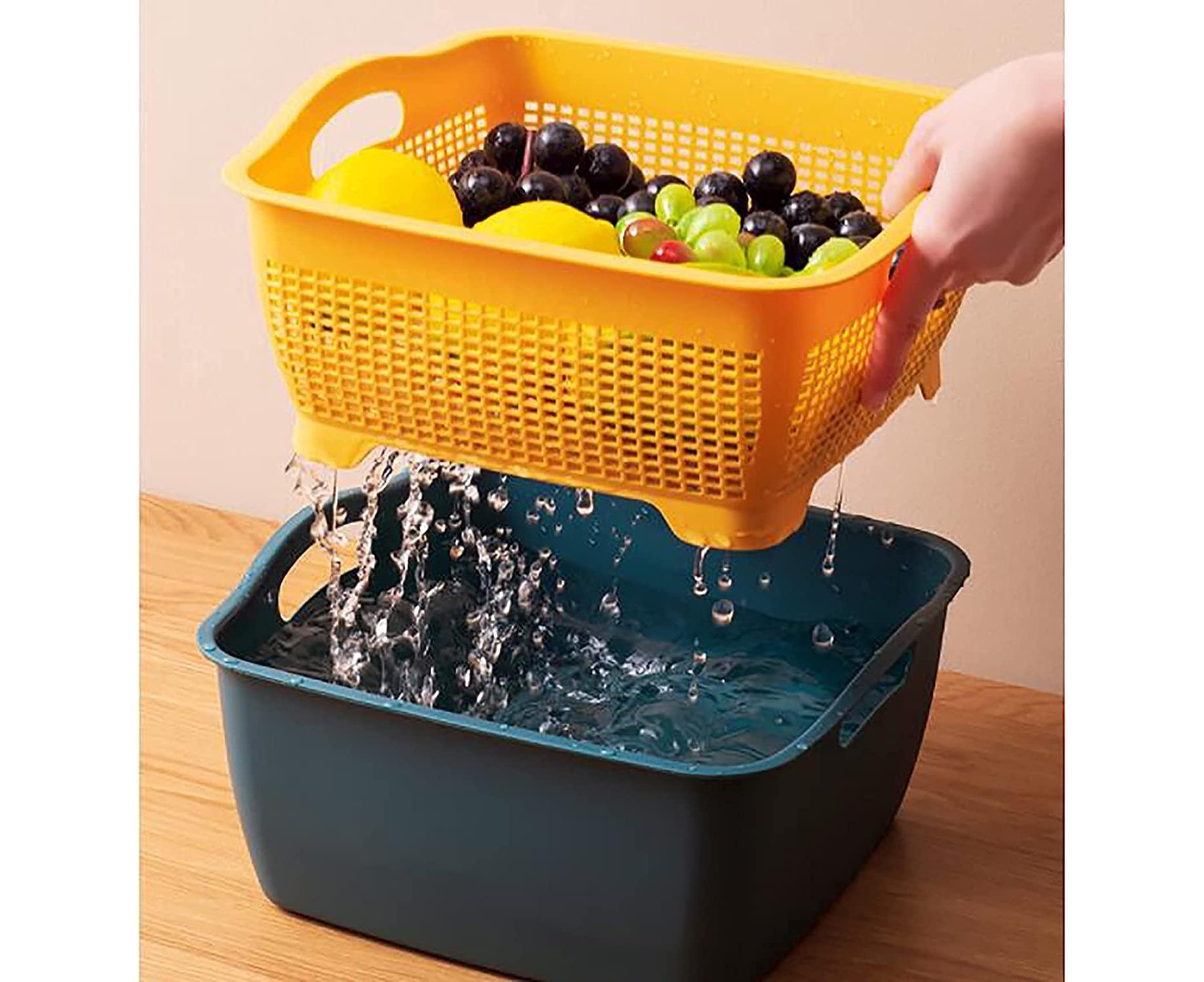 Kitchen Strainer Set - Double-Layer Plastic - Detachable - Image 5