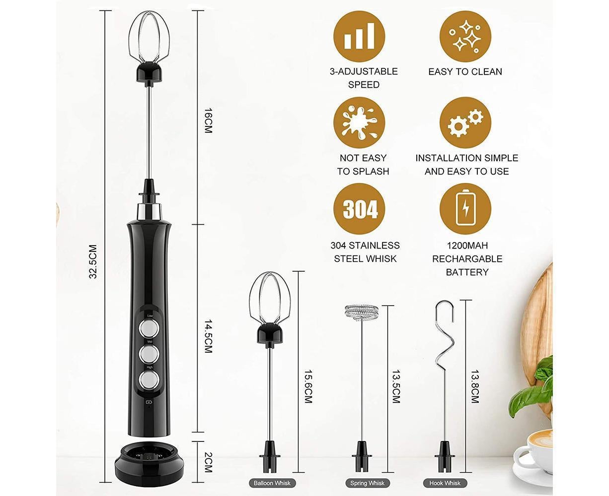 Milk Frother - Handheld Electric - USB Rechargeable - Image 5