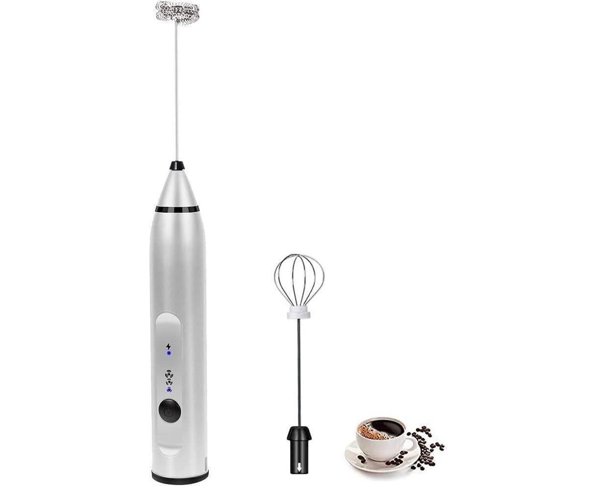 Milk Frother - Handheld Rechargeable - Stainless Whisks - Image 1