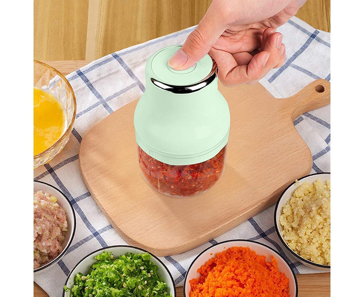 Mini Electric Garlic Chopper - Vegetable Grinder - Blender - Image 3