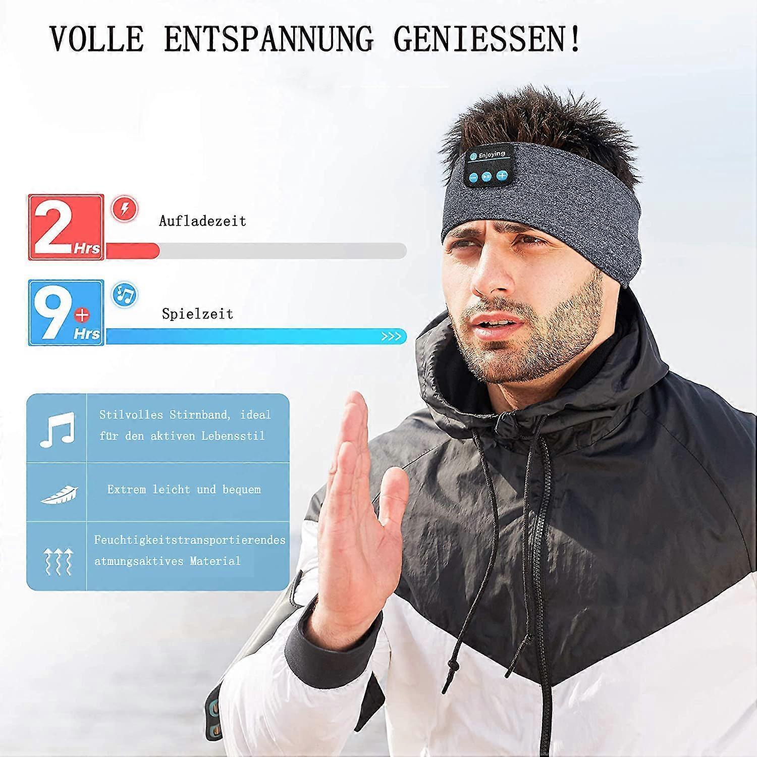 Sleep Headphones Wireless Bluetooth Sports Headband Headphones with Ultra-thin HD Stereo Speakers - Image 3