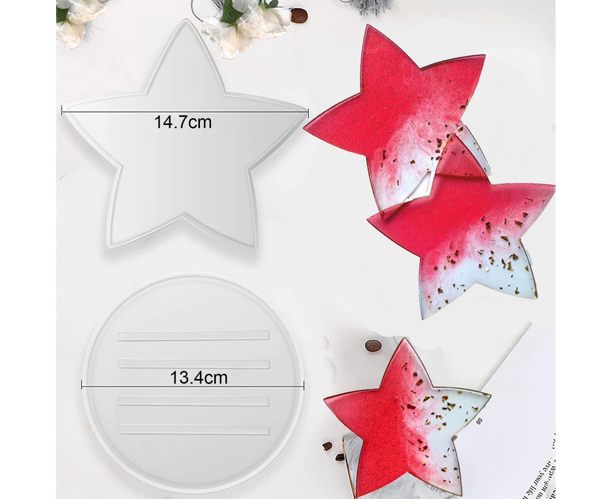 1 Set Star Shape Coaster Mold - Transparent - Image 6