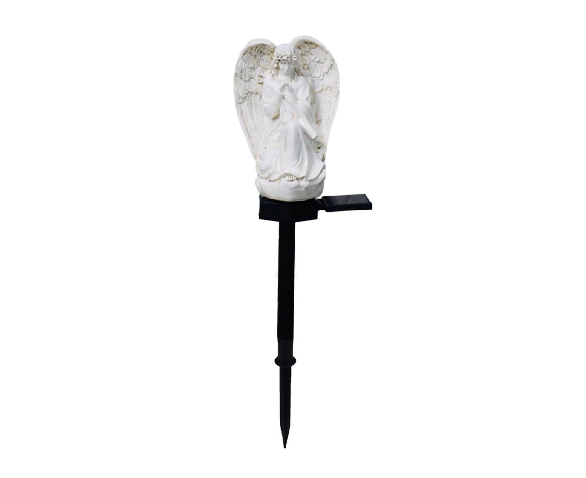 Solar Angel Stake Light Garden Decor - A - Image 1