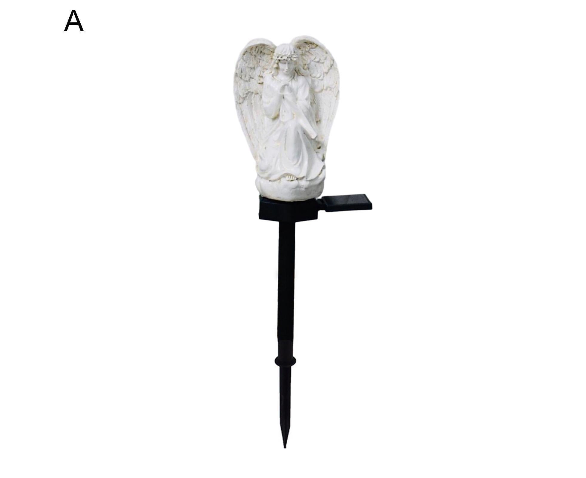 Solar Angel Stake Light Garden Decor - A - Image 2