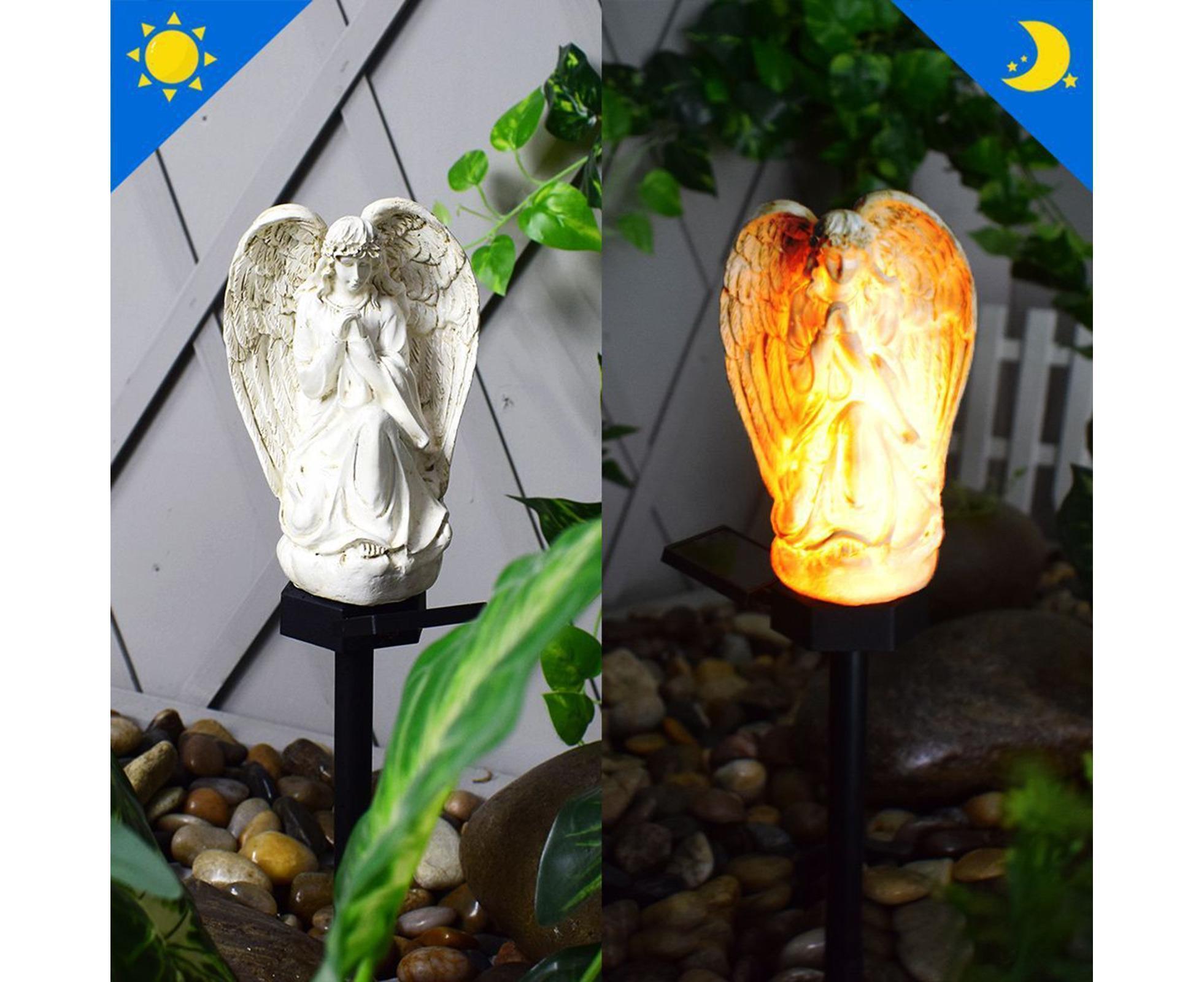 Solar Angel Stake Light Garden Decor - A - Image 5