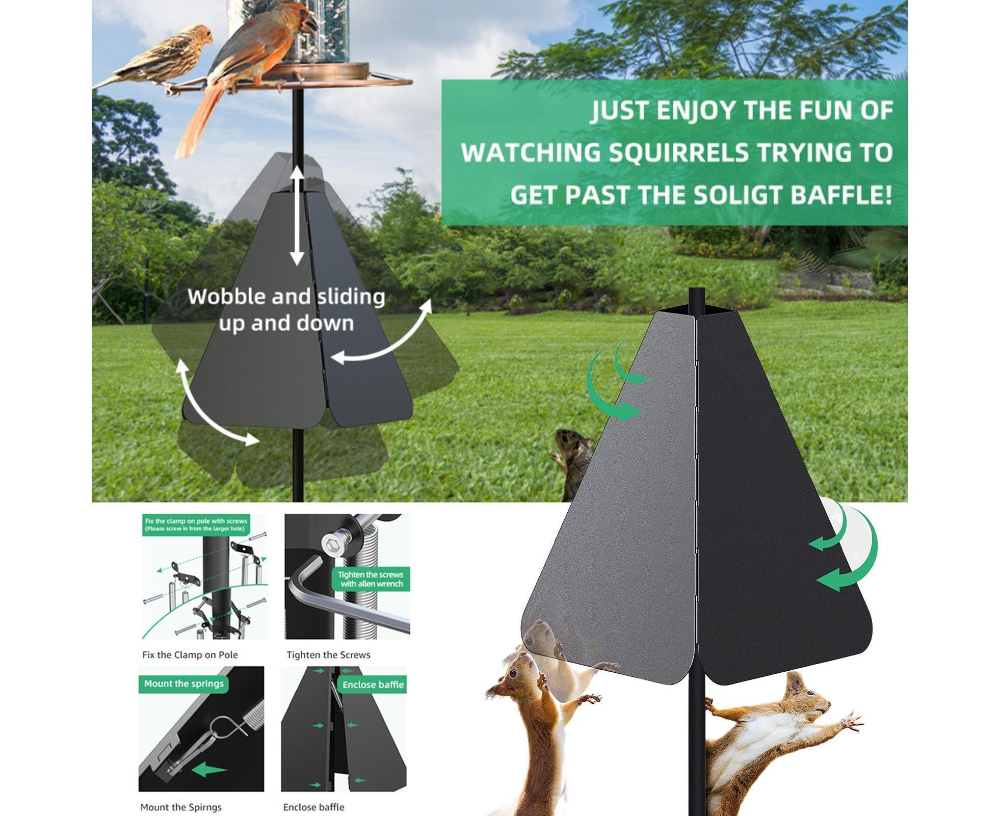 Squirrel Baffle Smooth Surface Bird Feeder Guard - A - Image 3