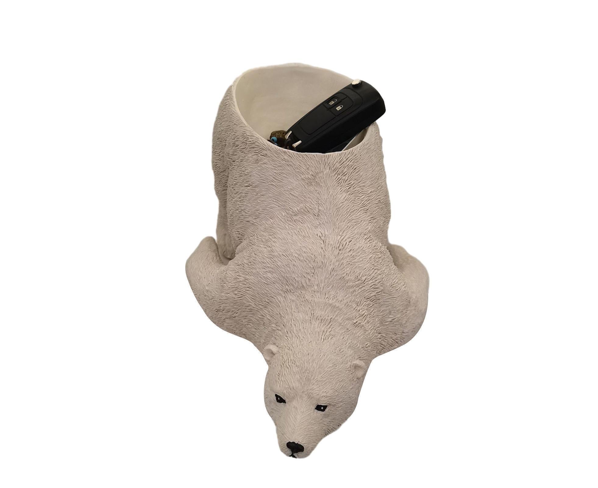 Polar Bear Craft Decorative Entrance Holder - White - Image 1
