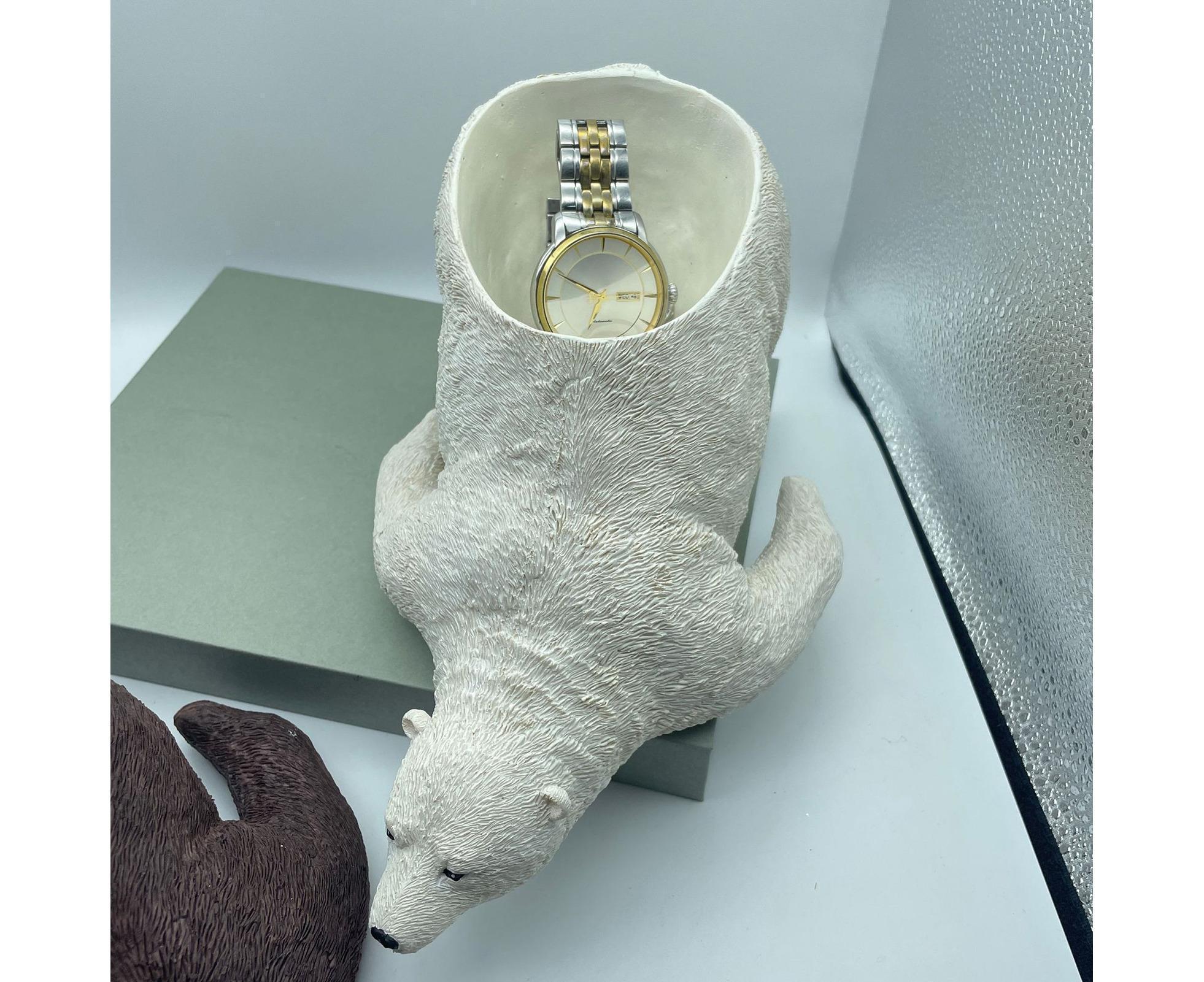 Polar Bear Craft Decorative Entrance Holder - White - Image 2