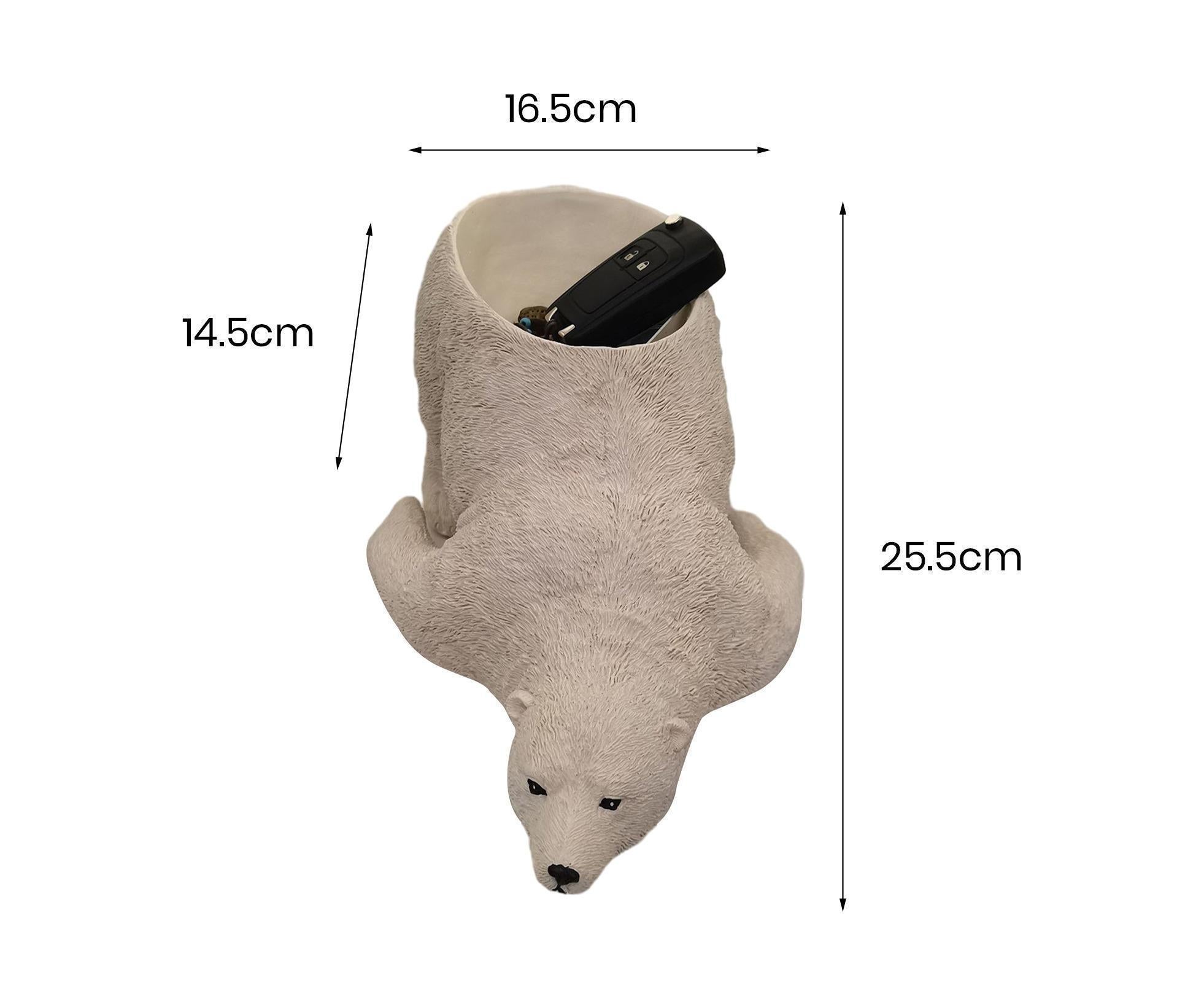 Polar Bear Craft Decorative Entrance Holder - White - Image 3