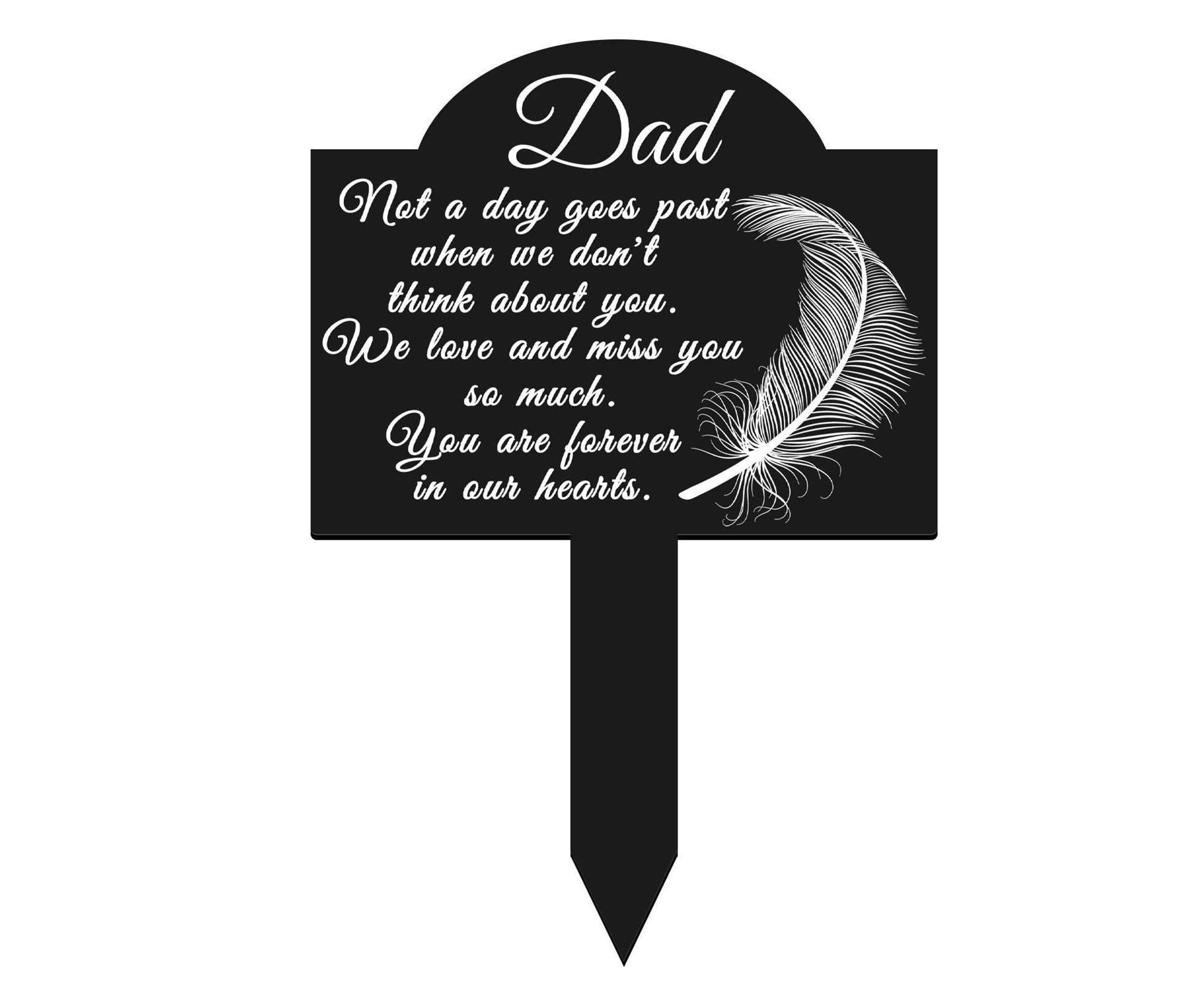 Garden Plaque Memorial Remembrance Stake - A - Image 1