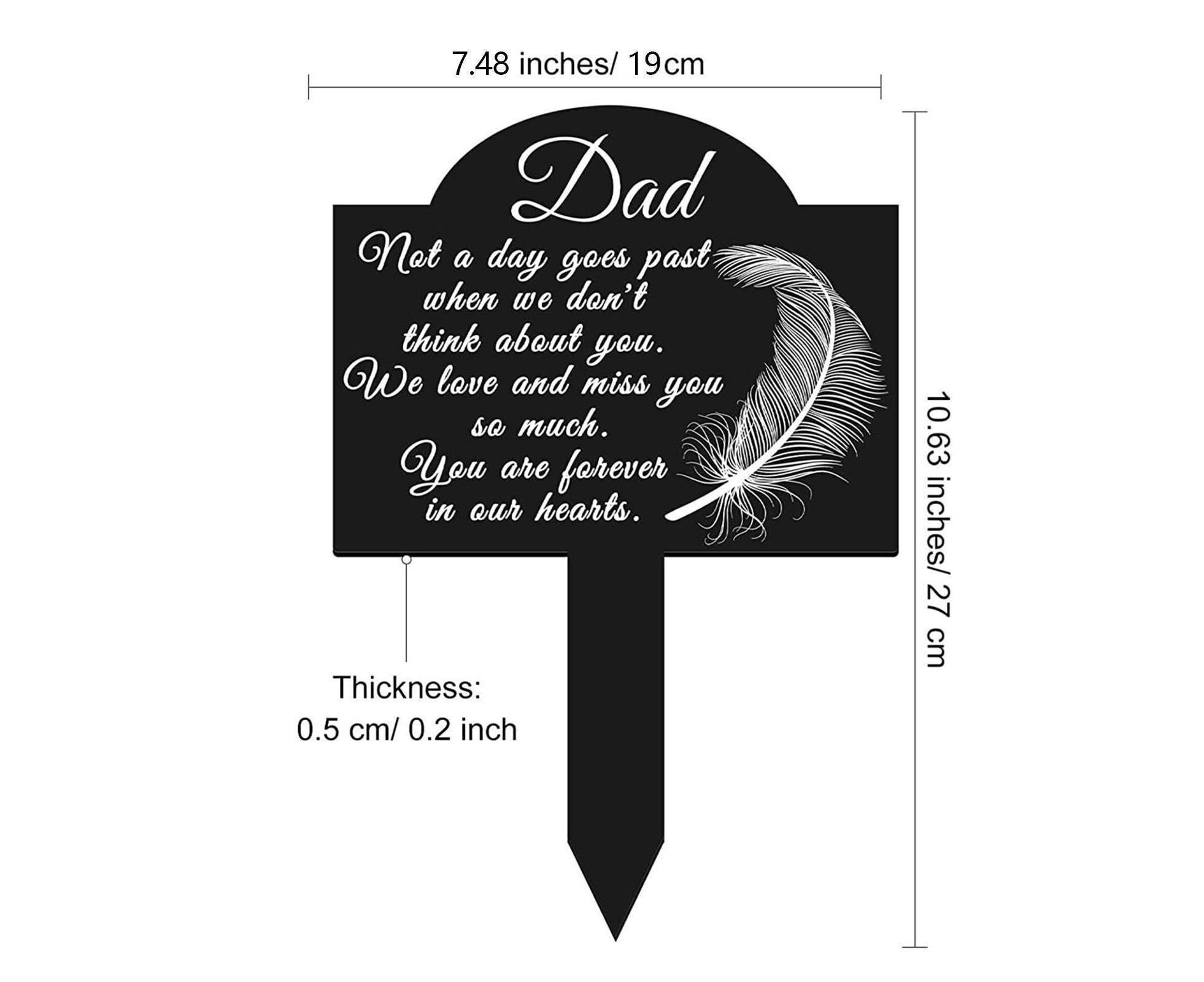 Garden Plaque Memorial Remembrance Stake - A - Image 2