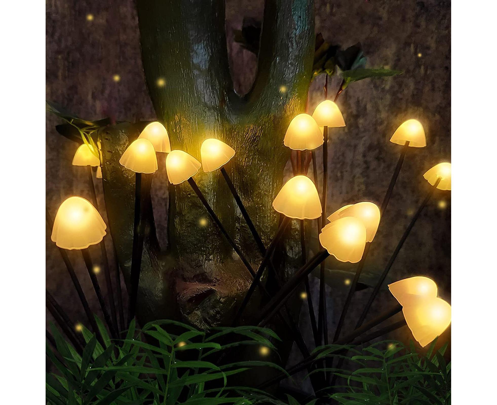 2Pcs Solar Mushroom Light - 6pcs Warm White - Image 7