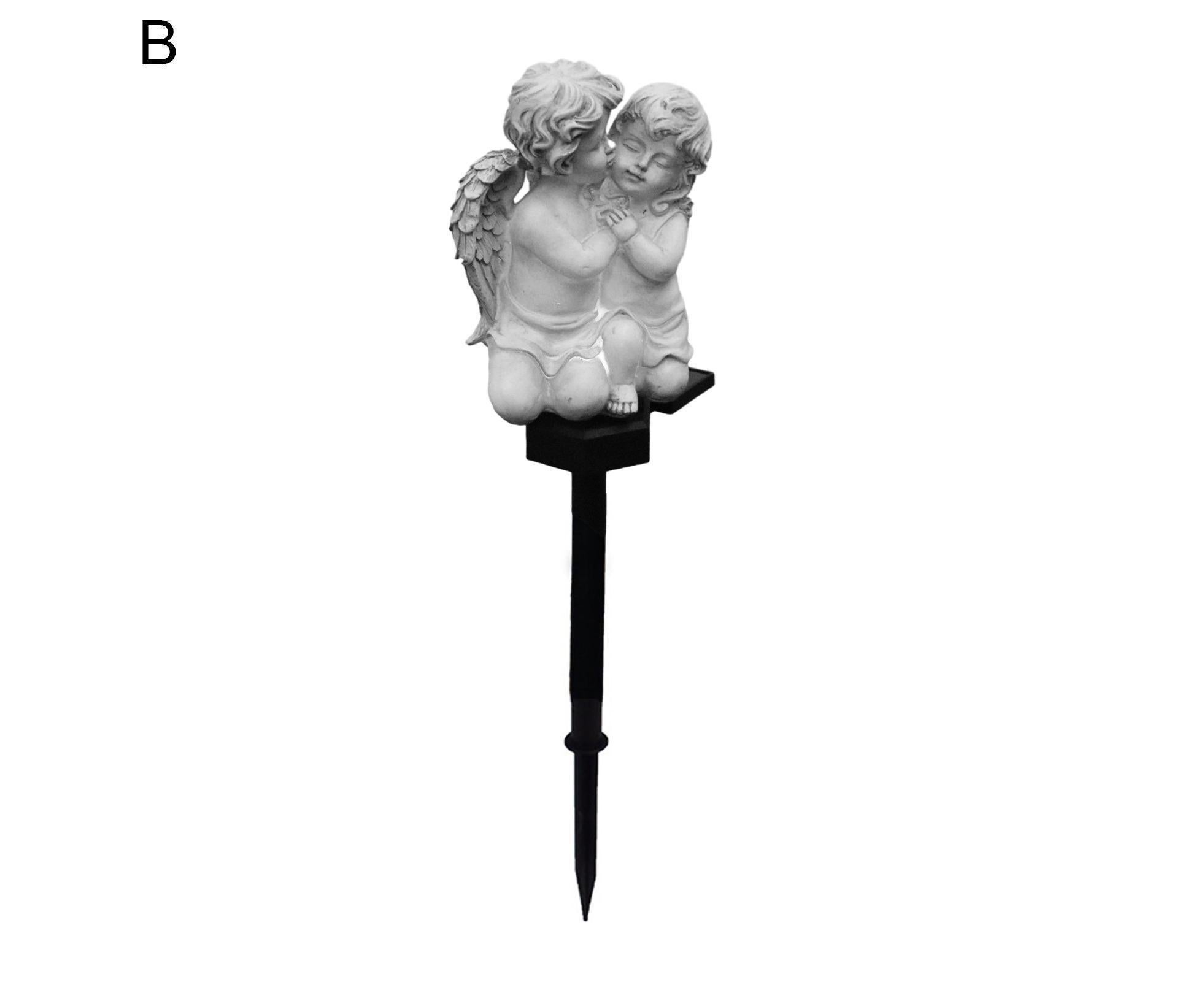 Solar Angel Stake Light Garden Decor - B - Image 2