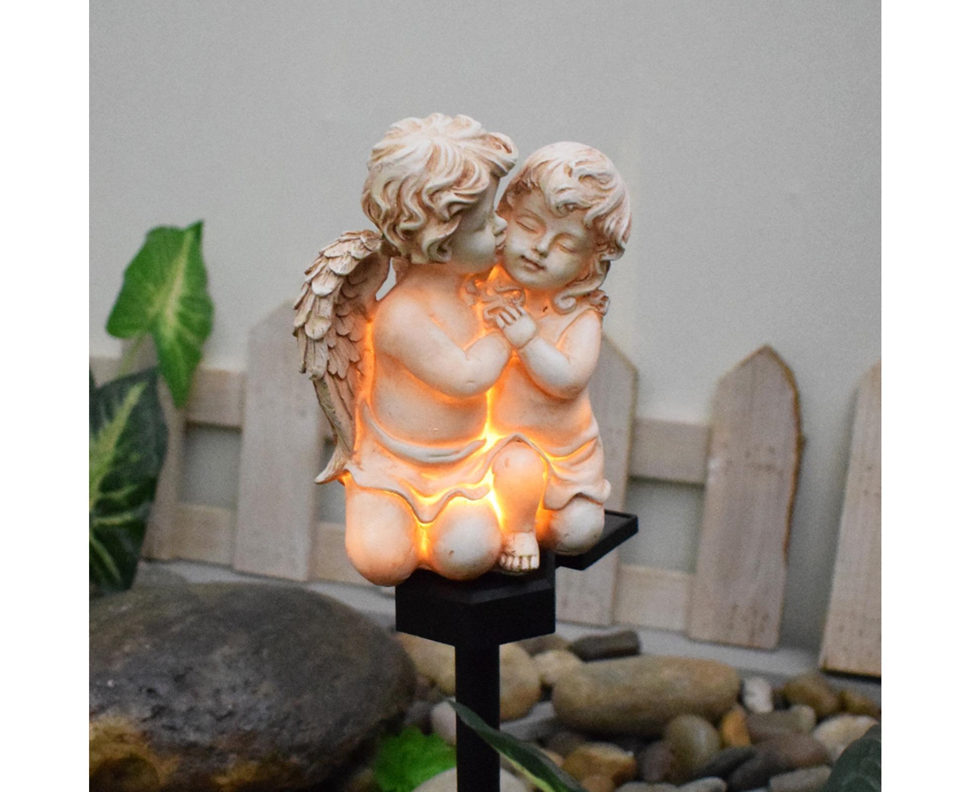 Solar Angel Stake Light Garden Decor - B - Image 4