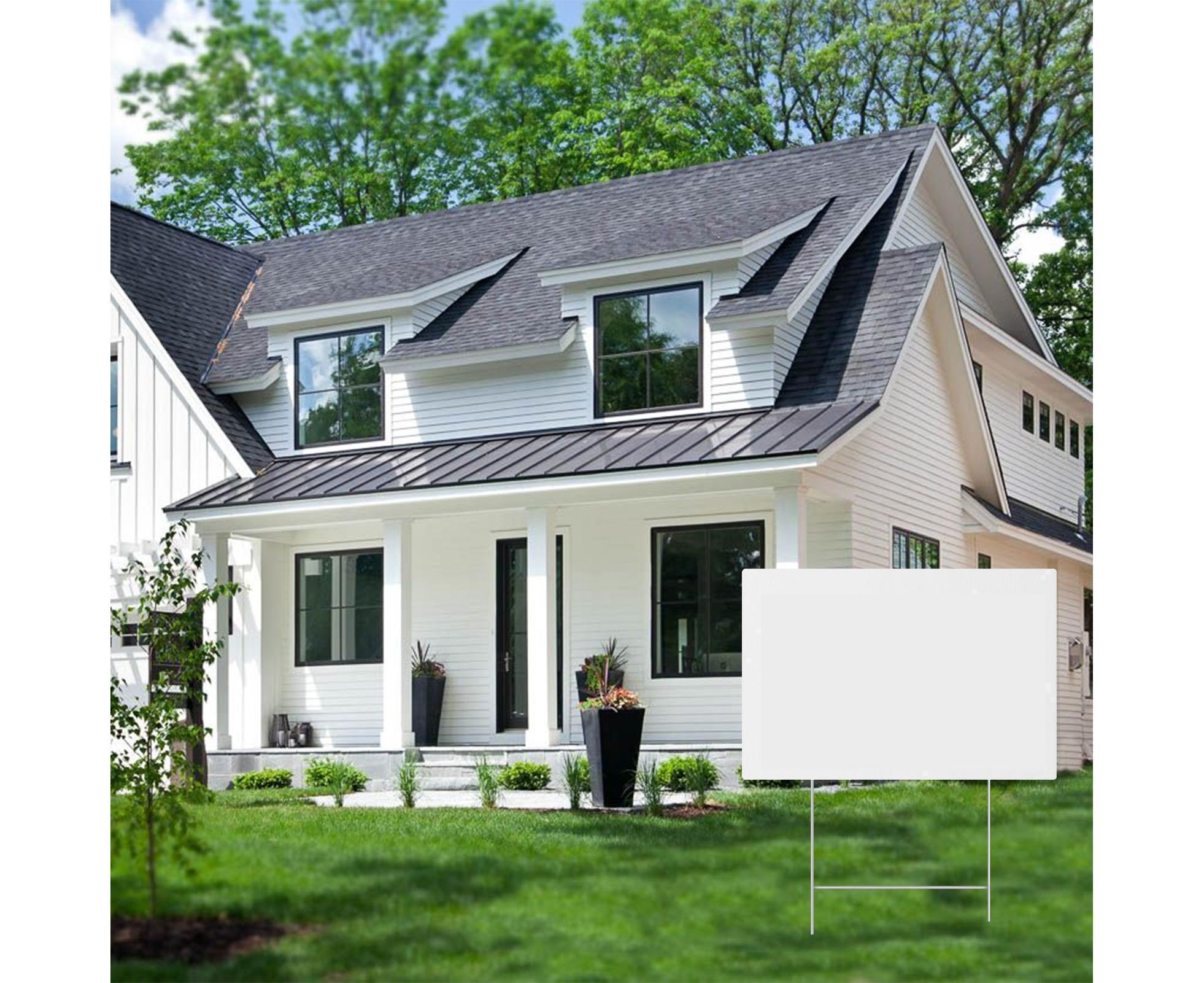 4Pcs Blank Yard Signs with H Stakes - 4pcs - Image 5