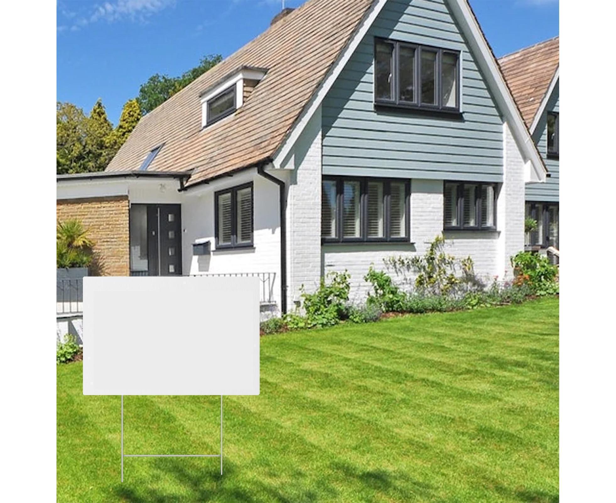 4Pcs Blank Yard Signs with H Stakes - 4pcs - Image 7