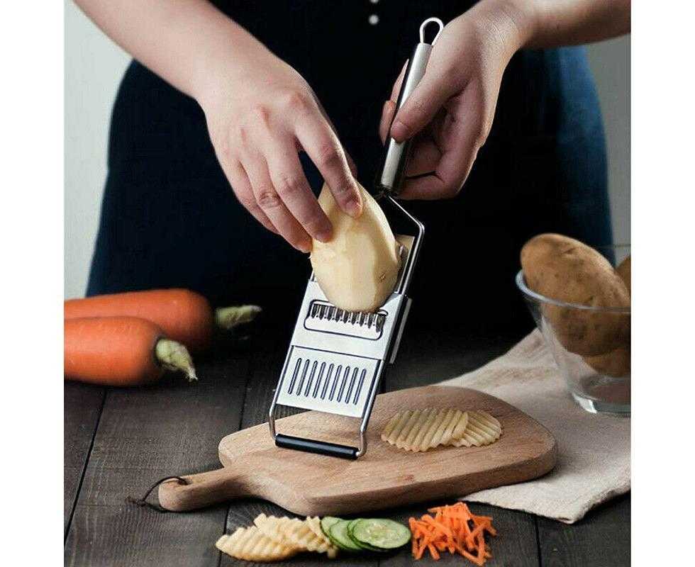 Multi-Purpose Vegetable Slicer Peeler Stainless Steel Grater Shredder Cutter - Image 3