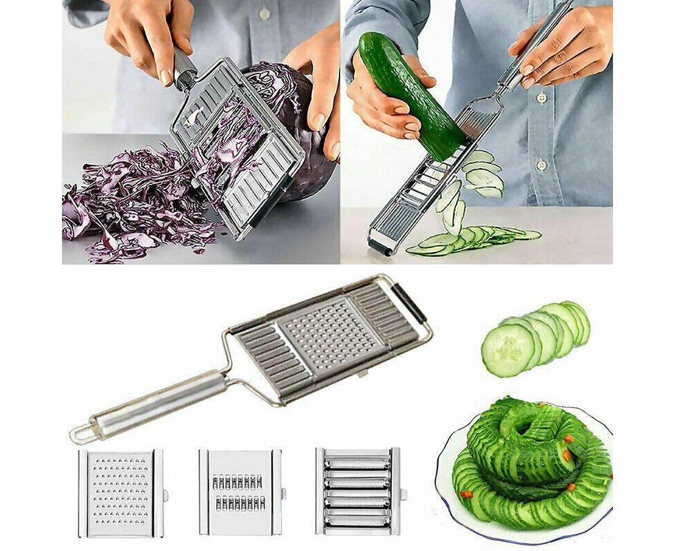 Multi-Purpose Vegetable Slicer Peeler Stainless Steel Grater Shredder Cutter - Image 4