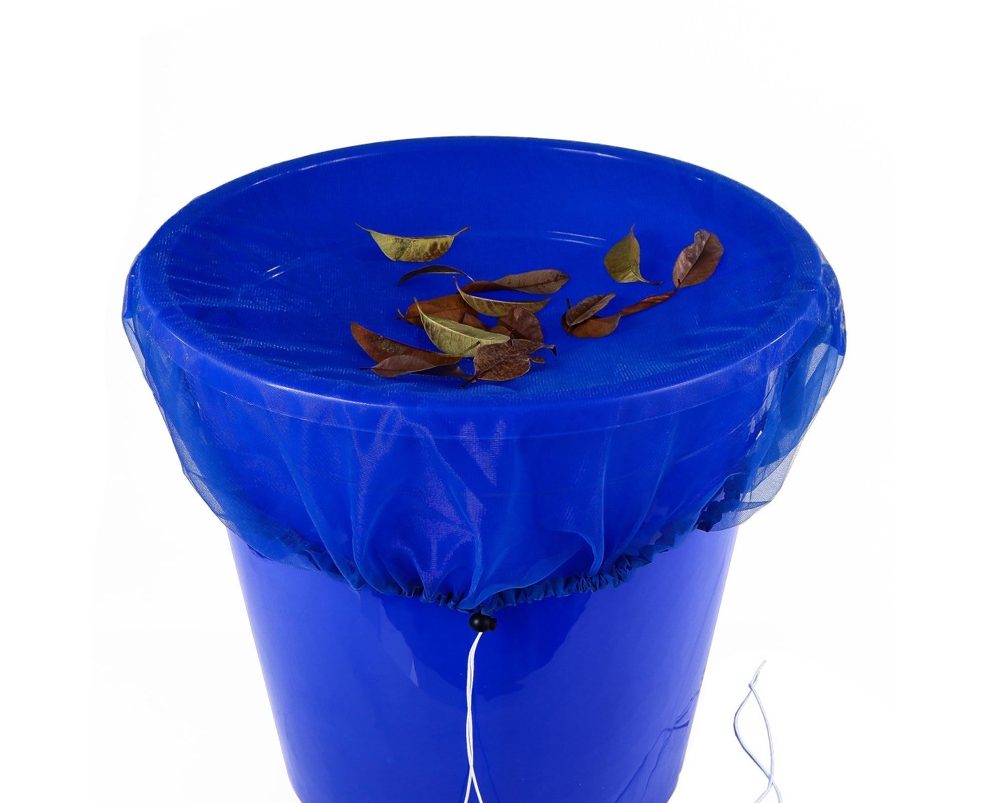 2Pcs Mesh Rain Barrel Cover - Blue - Image 4