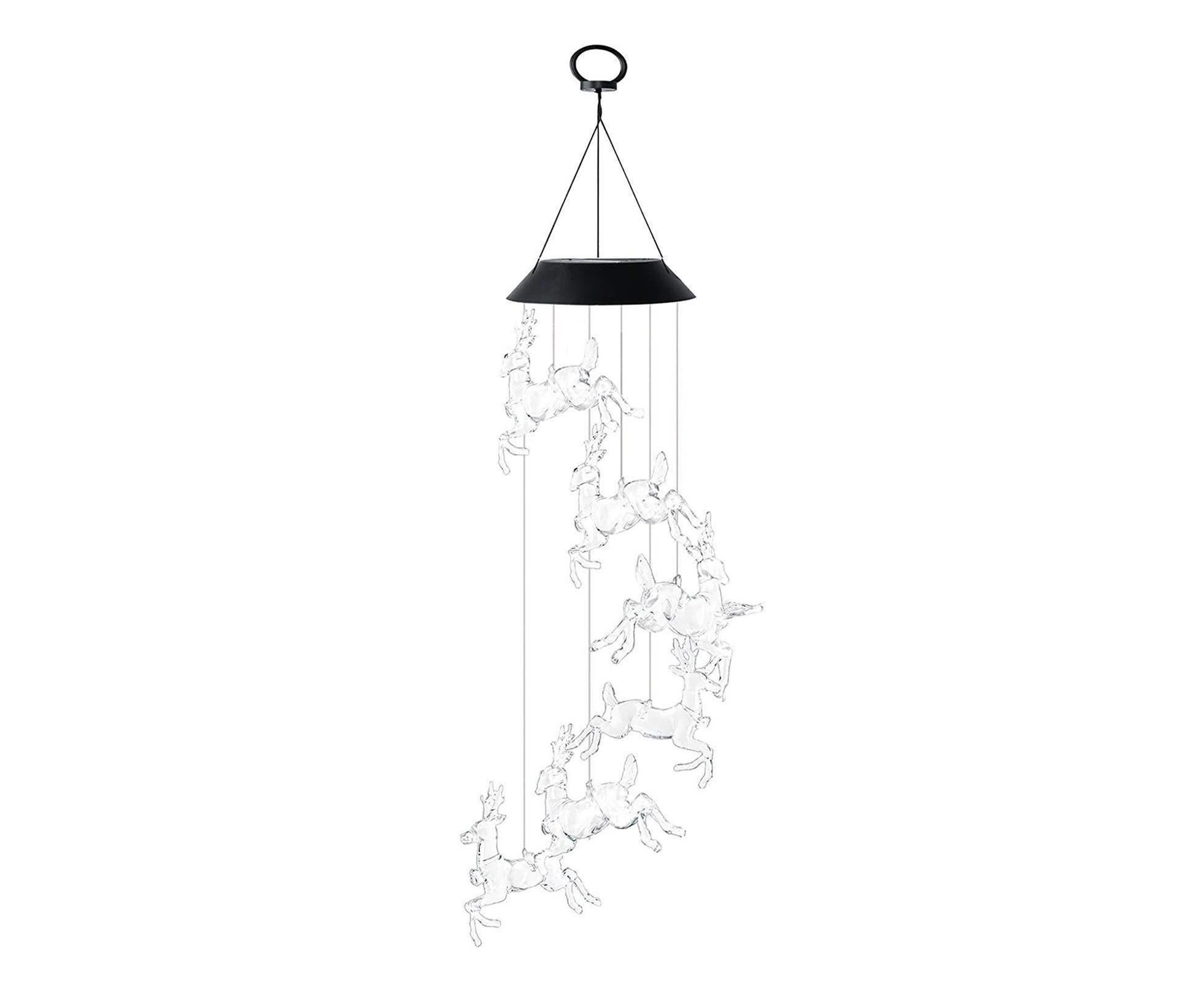Solar Halloween Wind Chime Light - Elk - Image 1