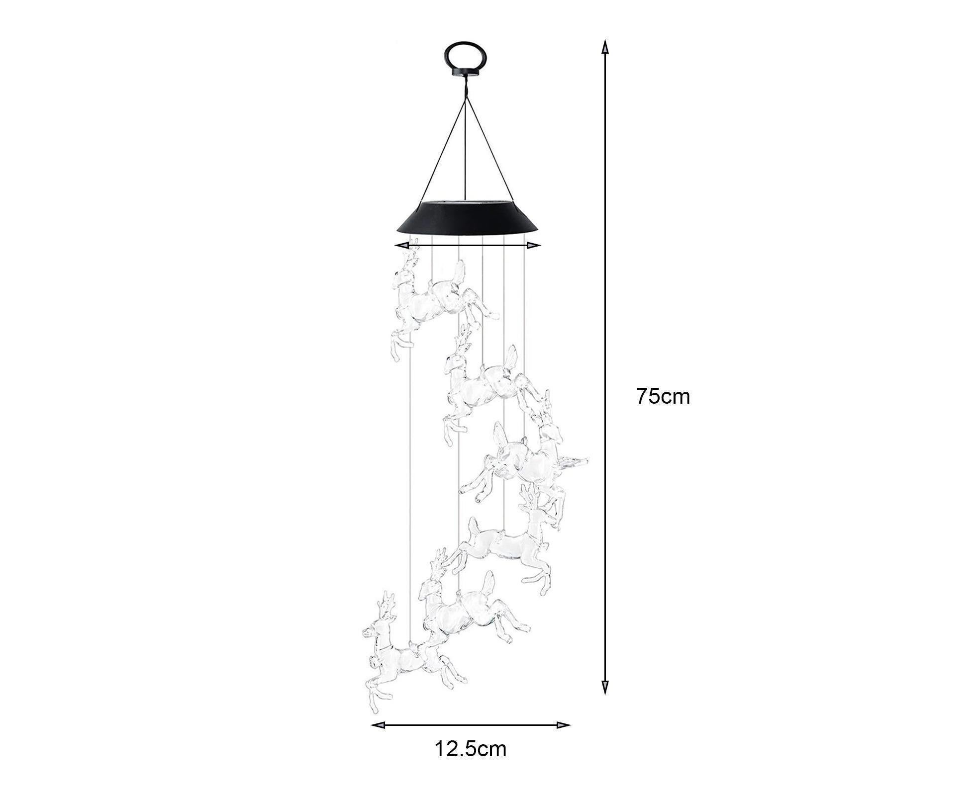Solar Halloween Wind Chime Light - Elk - Image 2