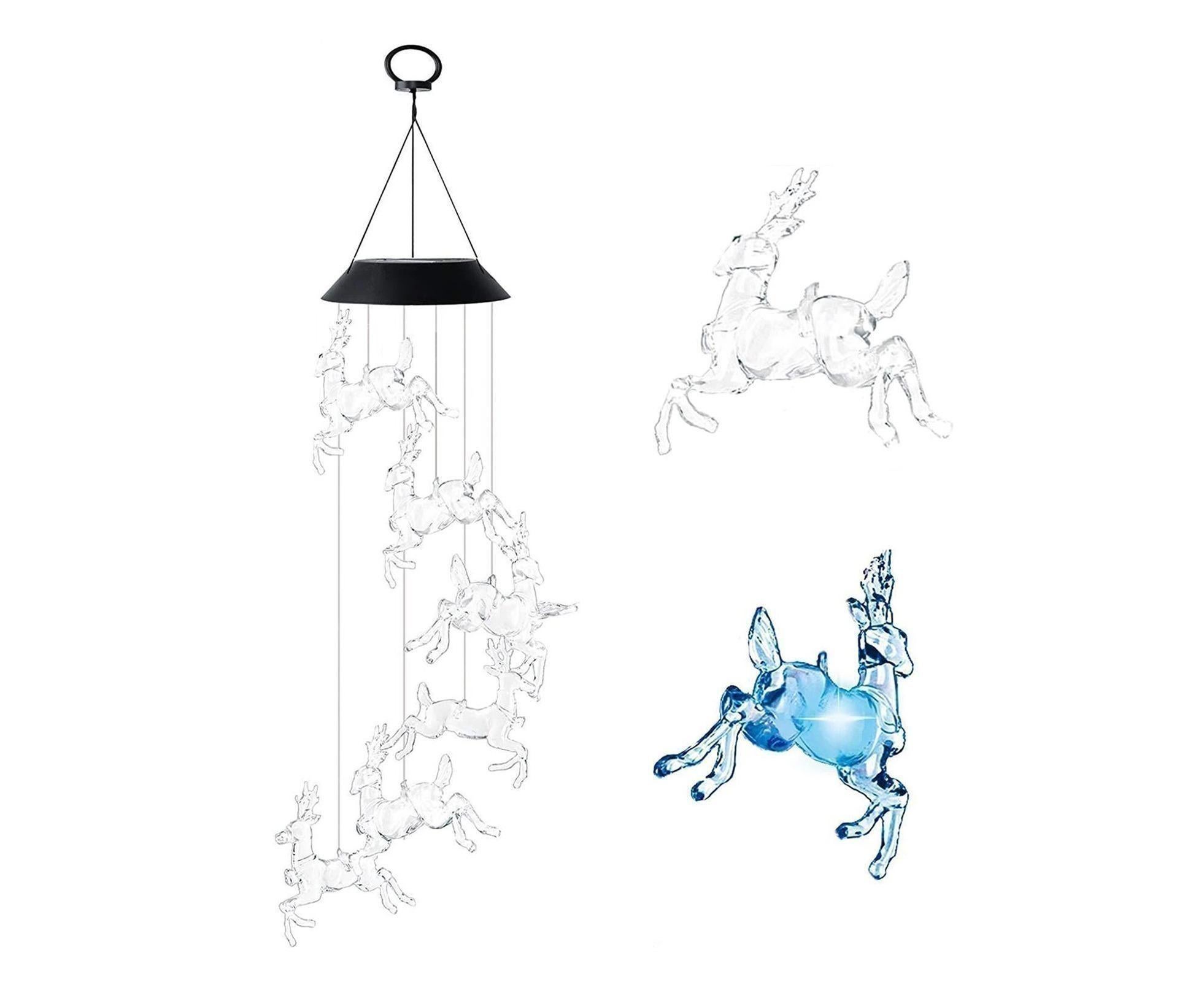Solar Halloween Wind Chime Light - Elk - Image 3