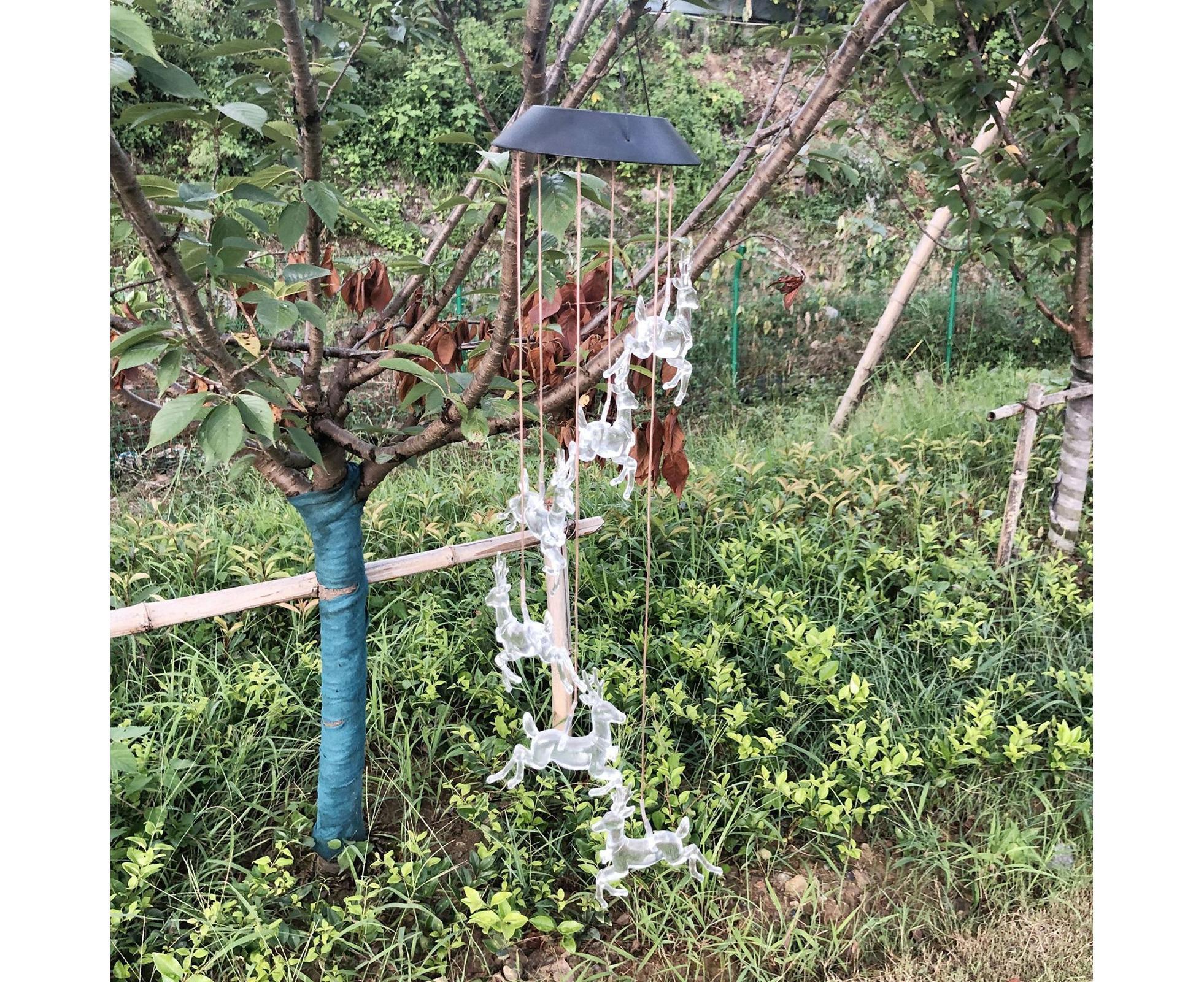 Solar Halloween Wind Chime Light - Elk - Image 8