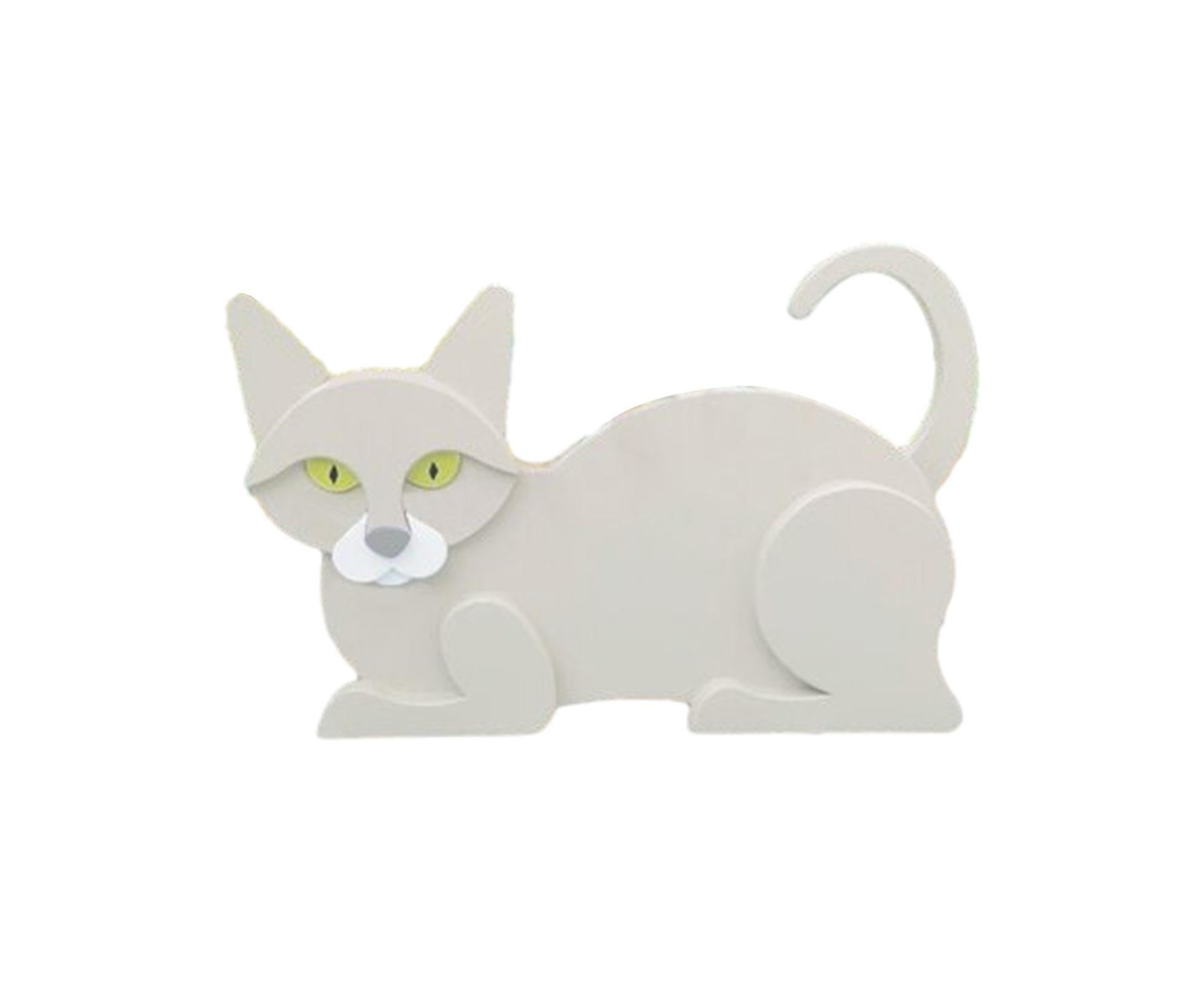 Flower Pot Cat Shape Garden Decoration - H - Image 1