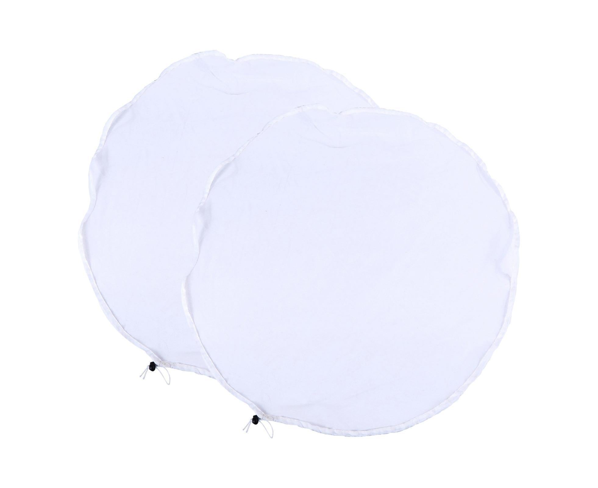 2Pcs Mesh Rain Barrel Cover - White - Image 1