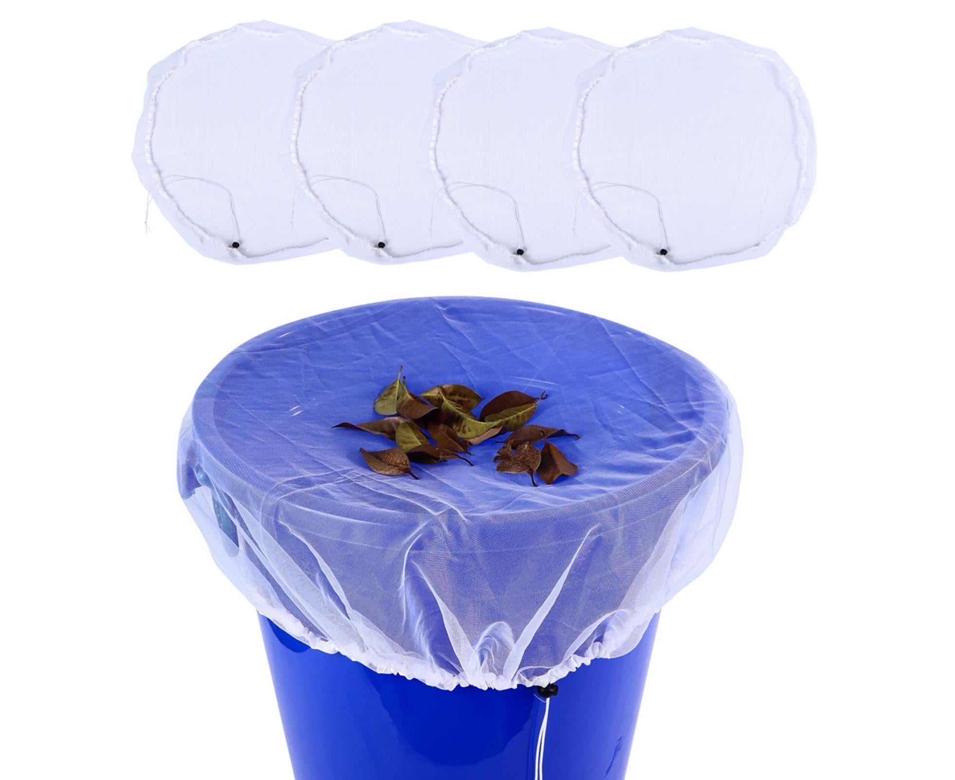 2Pcs Mesh Rain Barrel Cover - White - Image 2