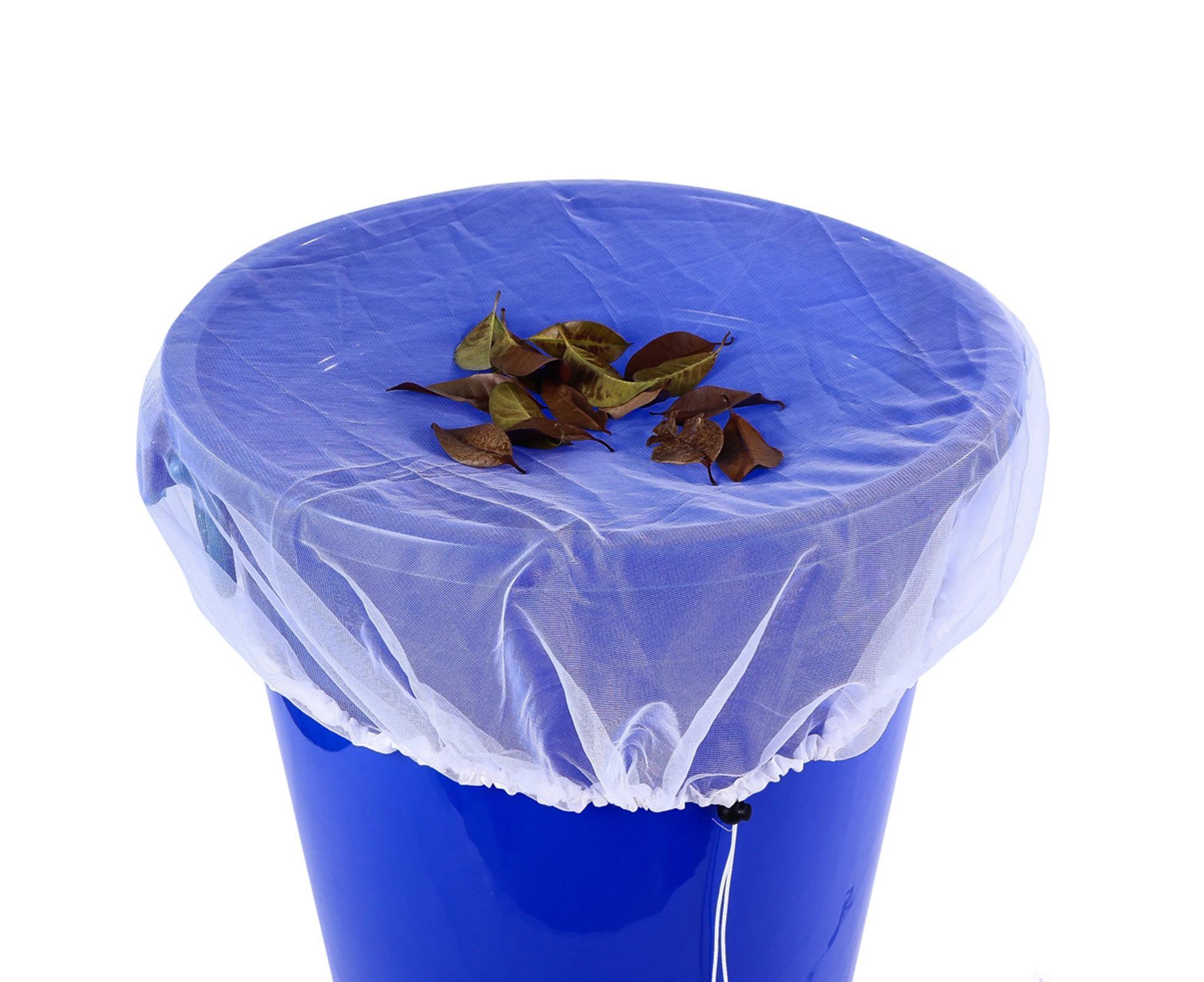 2Pcs Mesh Rain Barrel Cover - White - Image 4