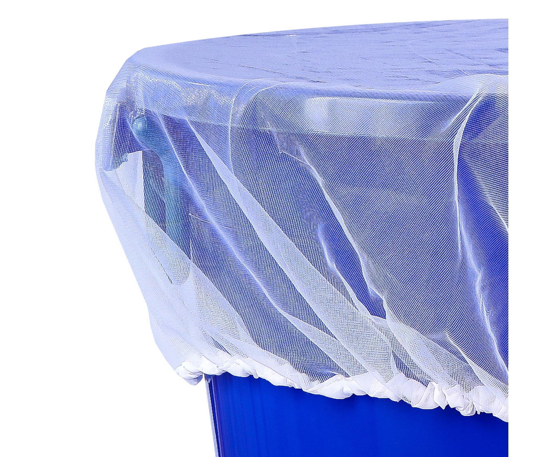 2Pcs Mesh Rain Barrel Cover - White - Image 6