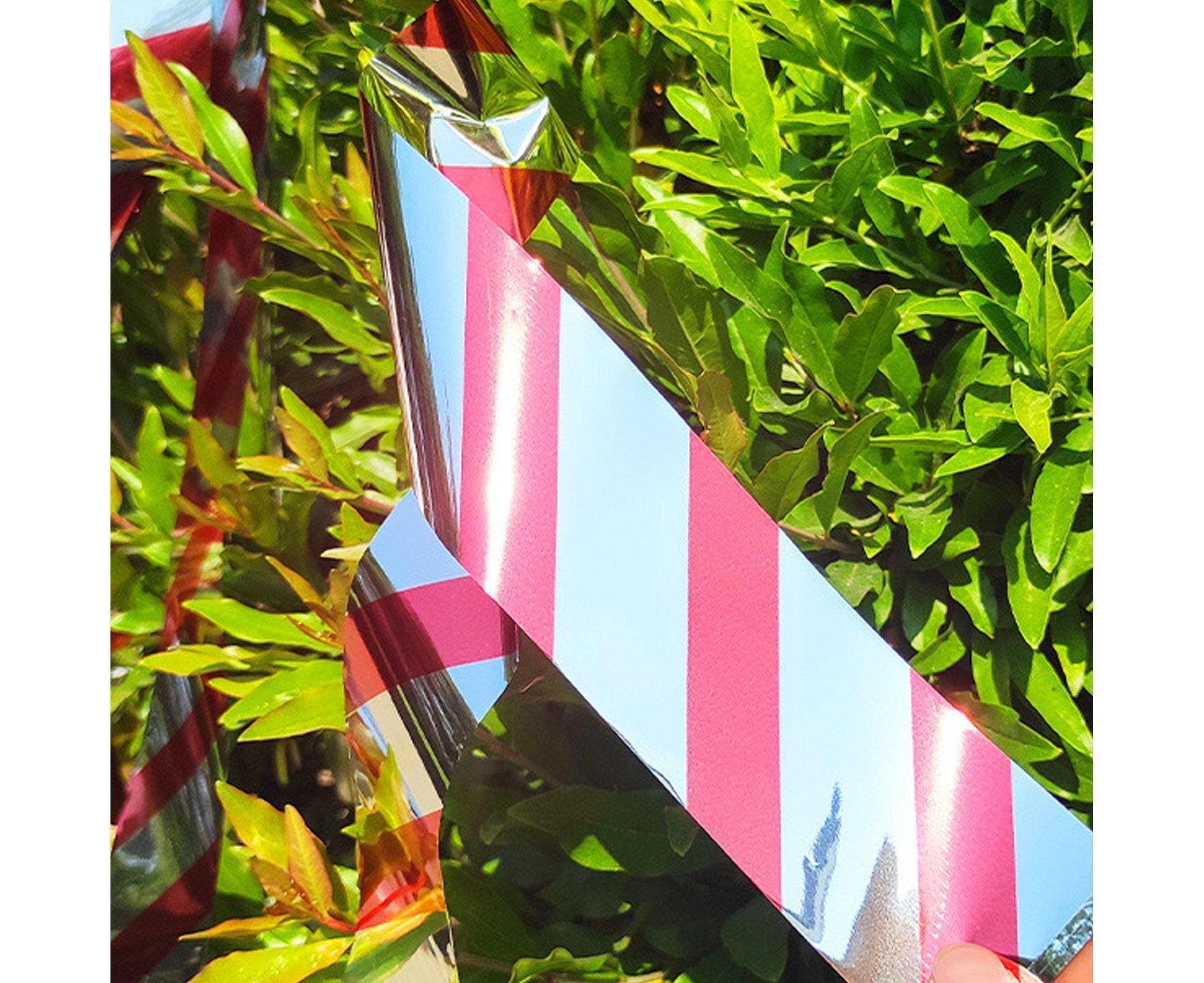 10Pcs Bird Repellent Ribbon Double Side Tape - Silver&Red - Image 4