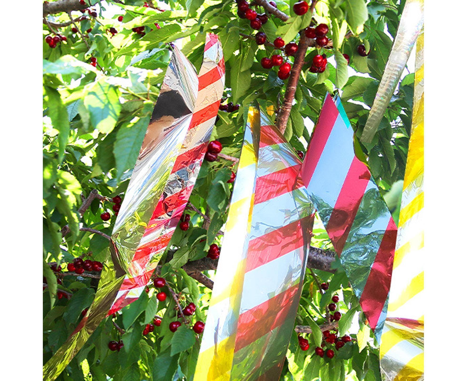 10Pcs Bird Repellent Ribbon Double Side Tape - Silver&Red - Image 7