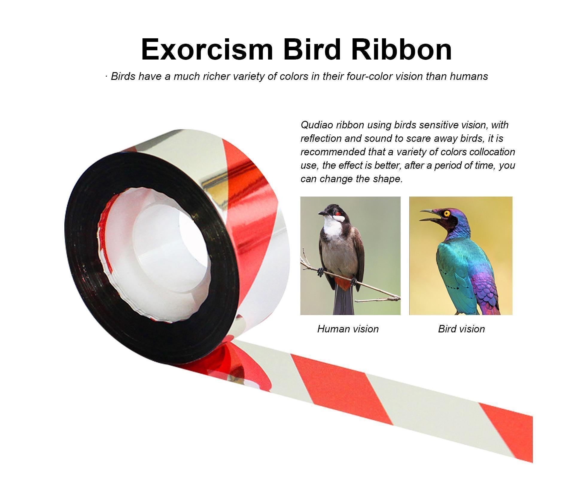 10Pcs Bird Repellent Ribbon Double Side Tape - Silver&Red - Image 8