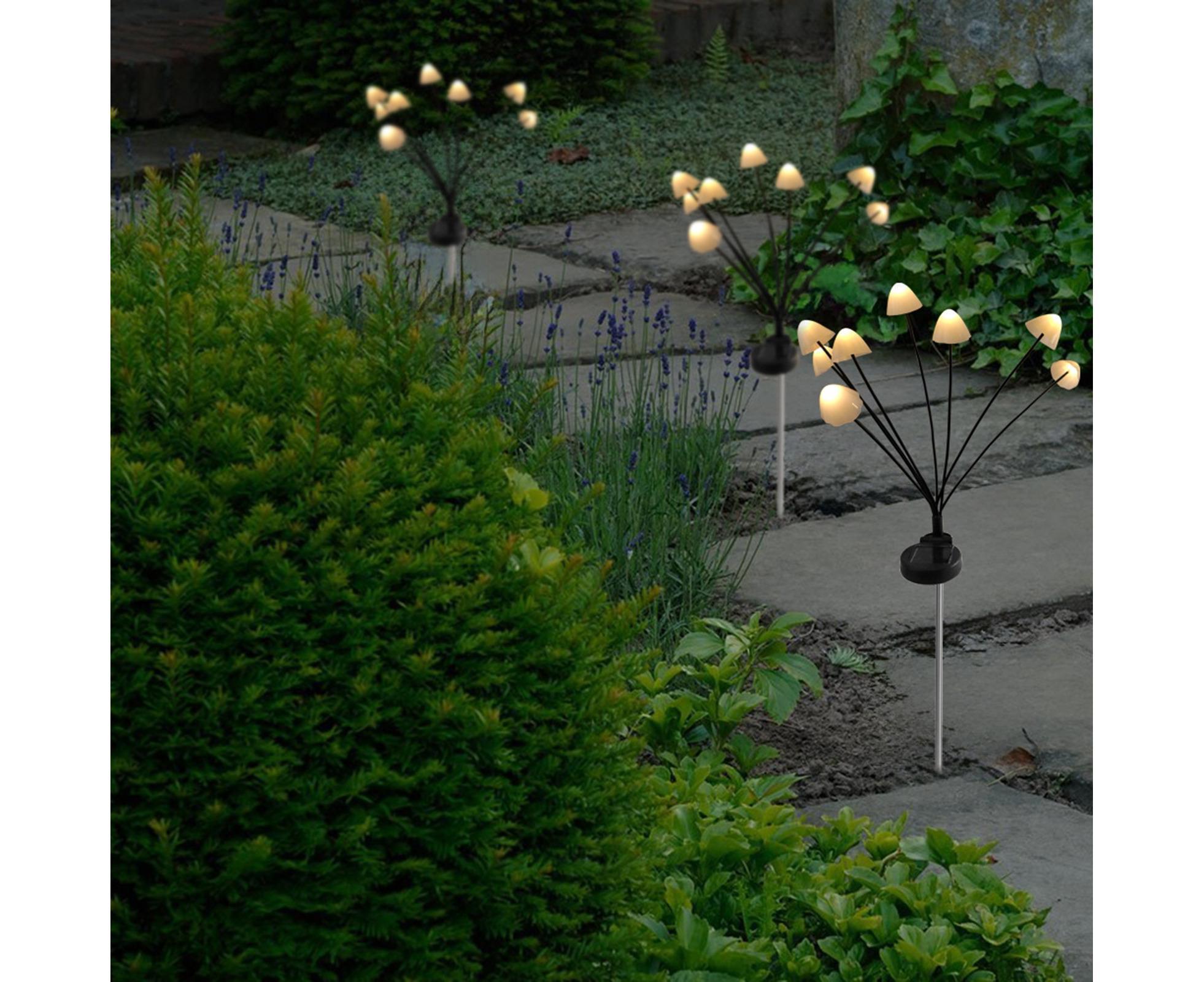 2Pcs Solar Mushroom Light - 8pcs Warm White - Image 8