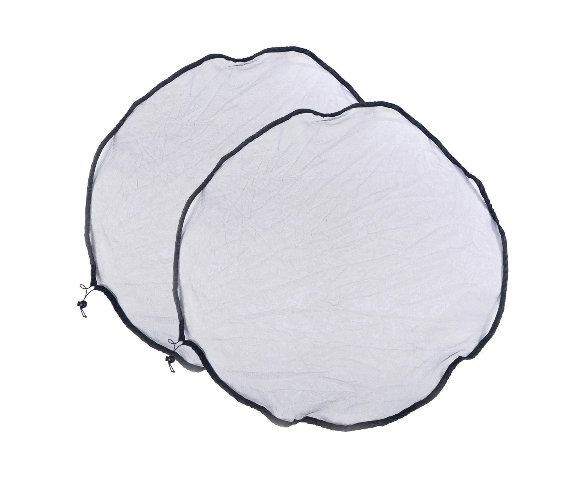 2Pcs Mesh Rain Barrel Cover - Black - Image 1