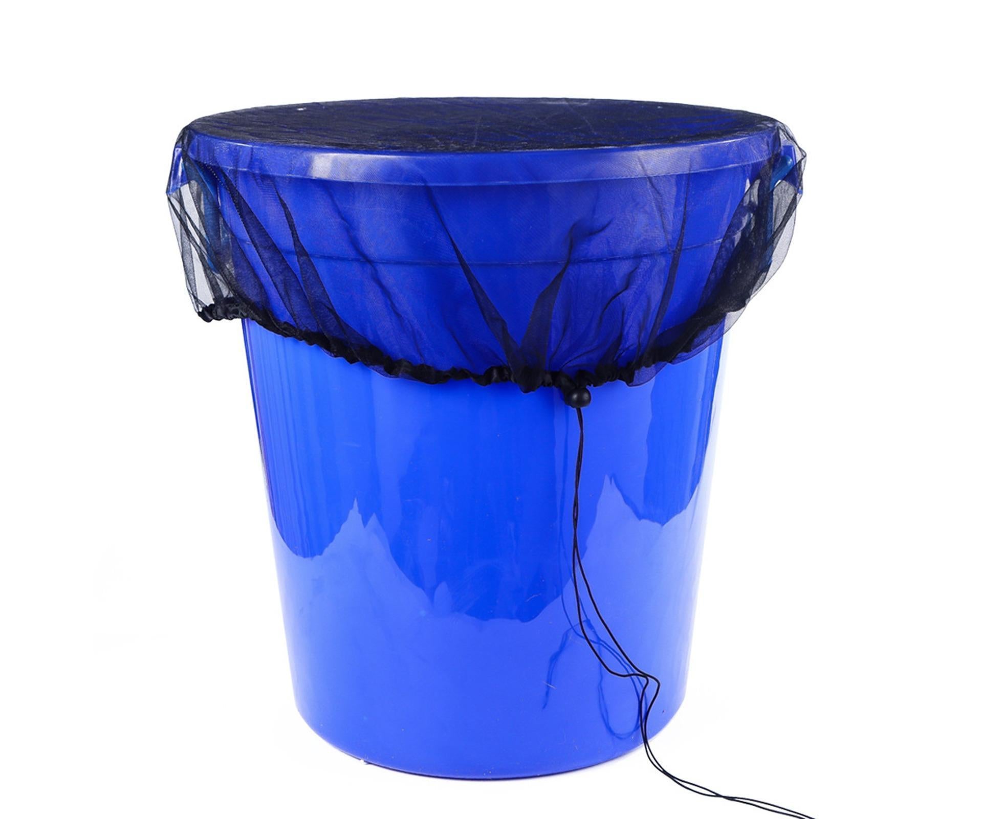 2Pcs Mesh Rain Barrel Cover - Black - Image 2