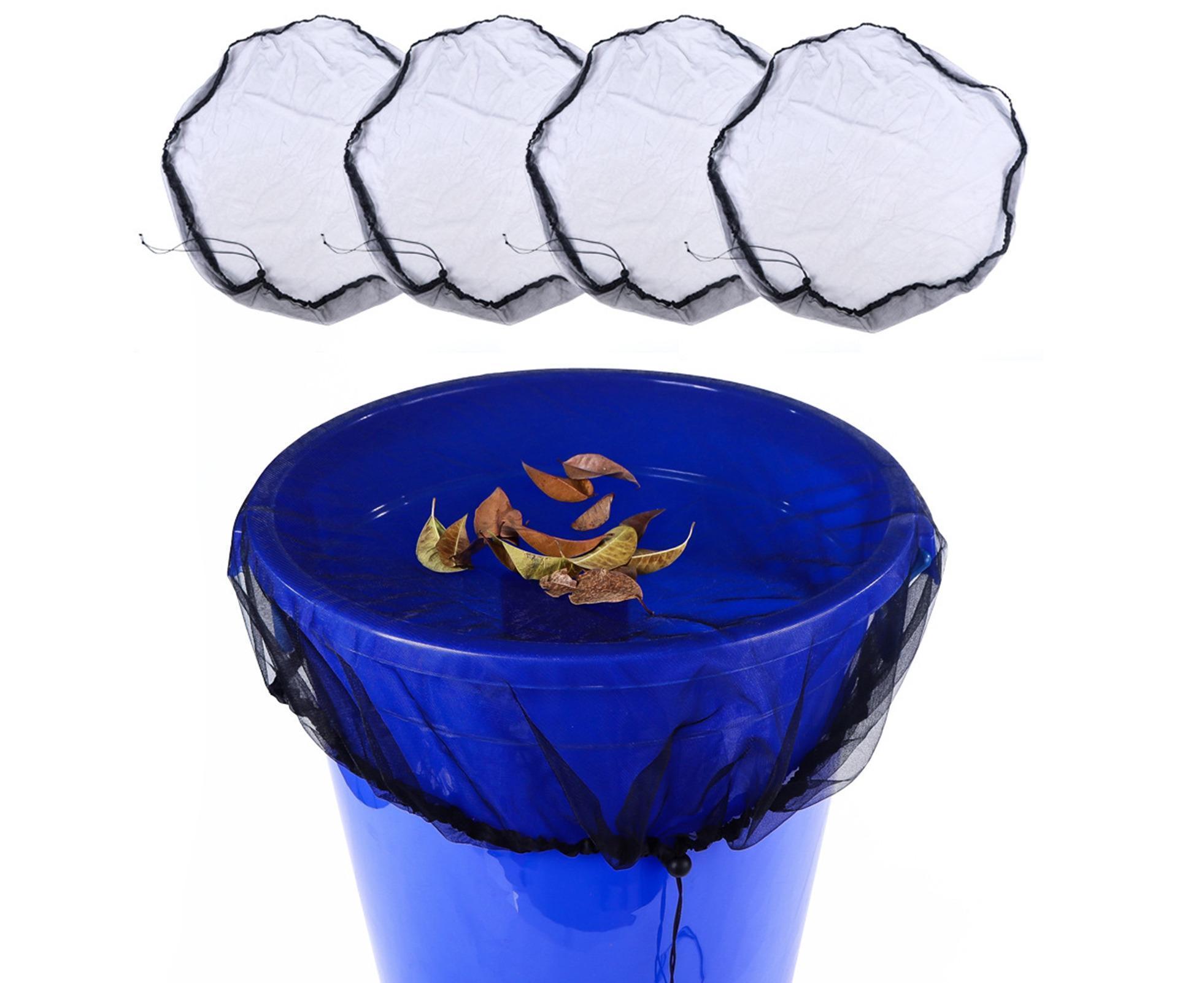 2Pcs Mesh Rain Barrel Cover - Black - Image 3