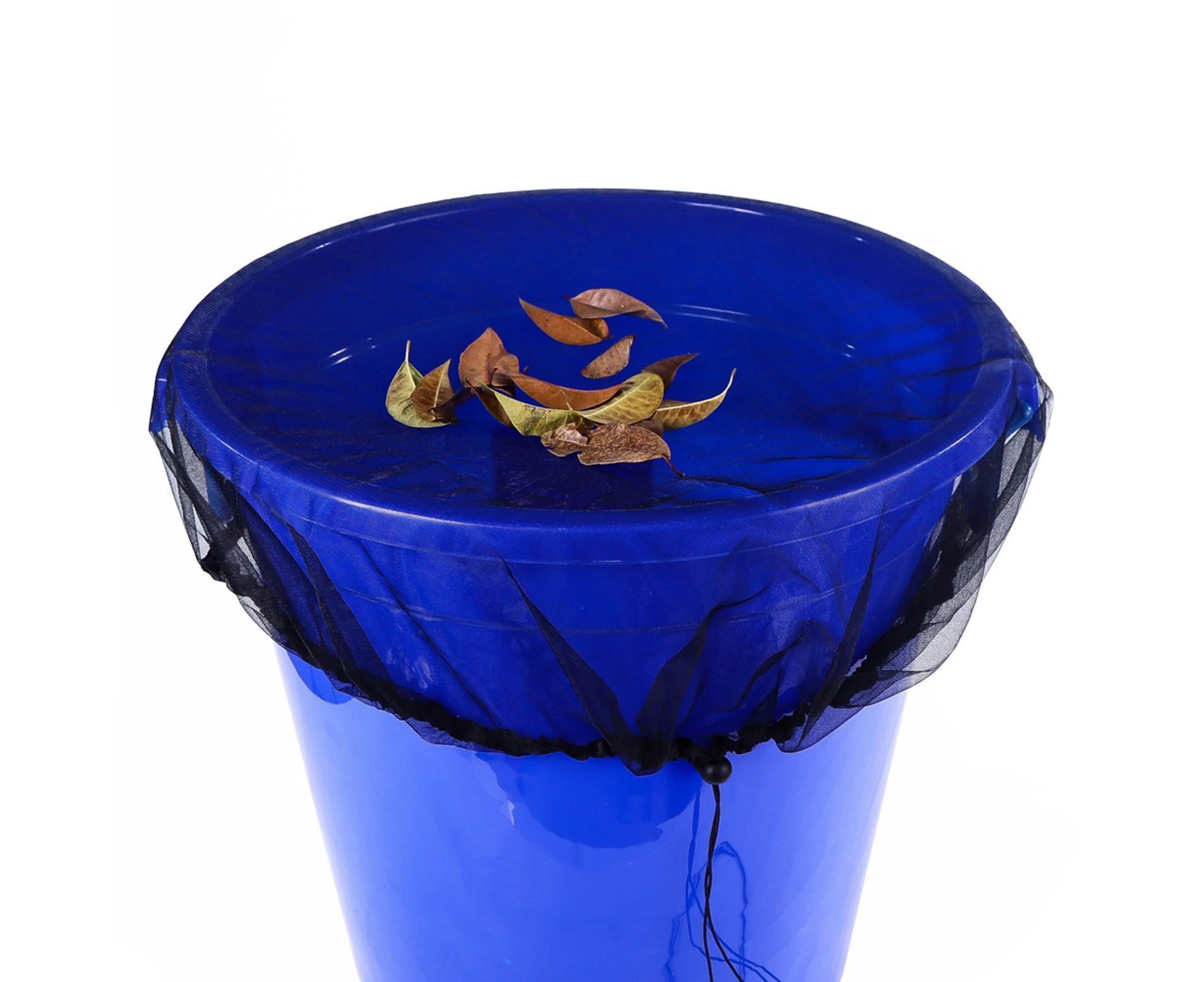 2Pcs Mesh Rain Barrel Cover - Black - Image 4