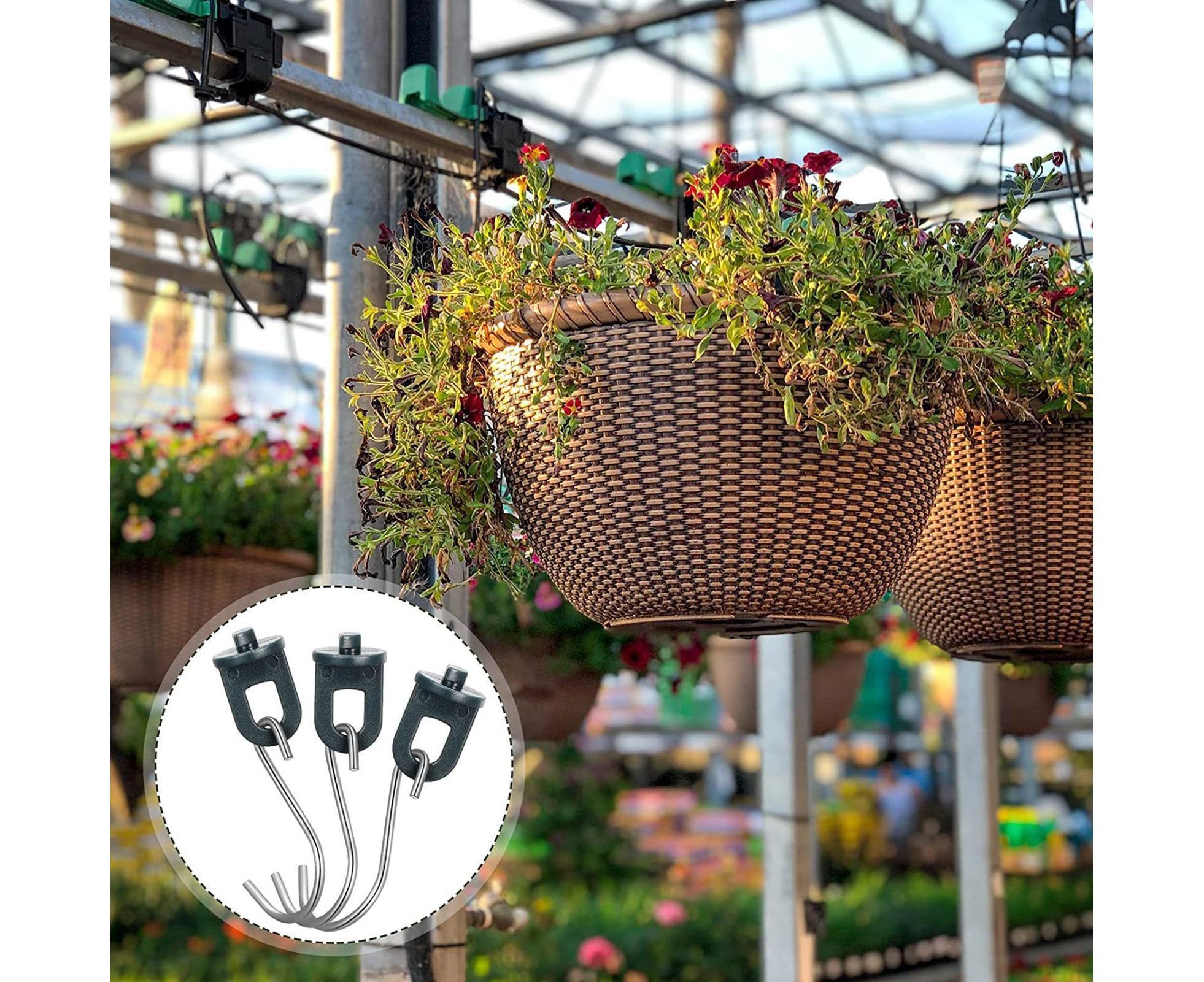 1 Set Plant Hanging Hook S-shaped - Green - Image 3