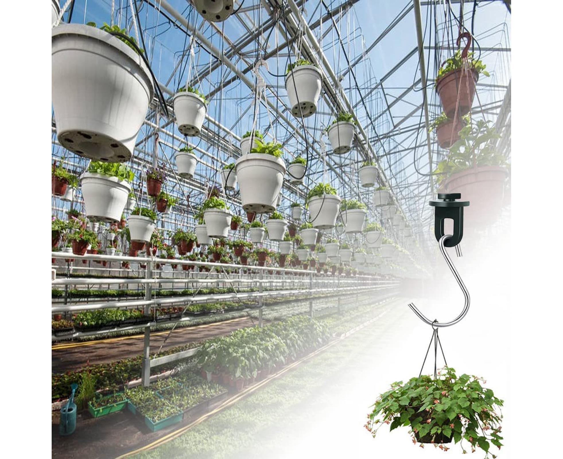 1 Set Plant Hanging Hook S-shaped - Green - Image 4