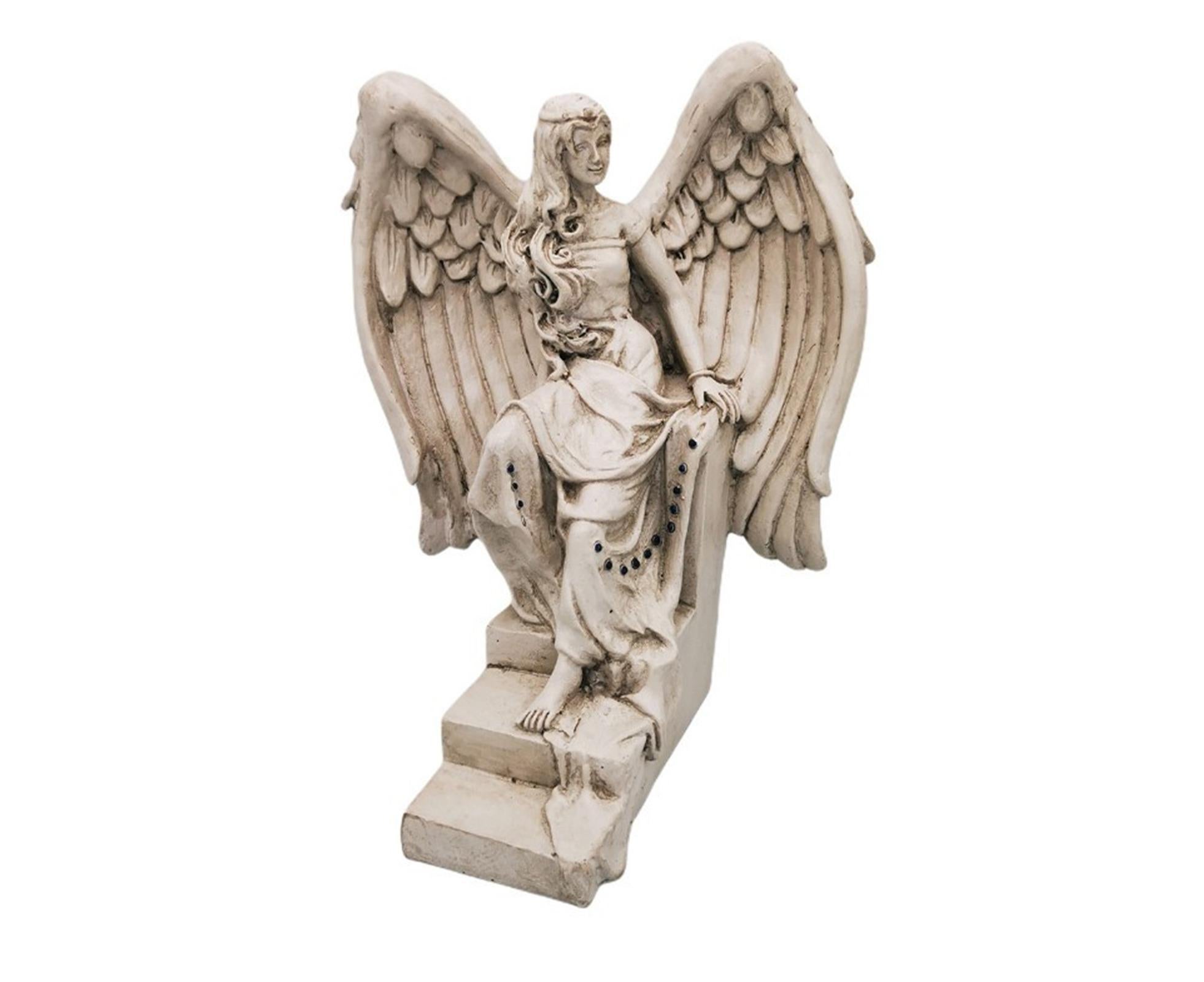 Garden Angel Ornament Realistic Decorative Resin Weather-resistant Art Sculpture for Garden-1 - Image 1