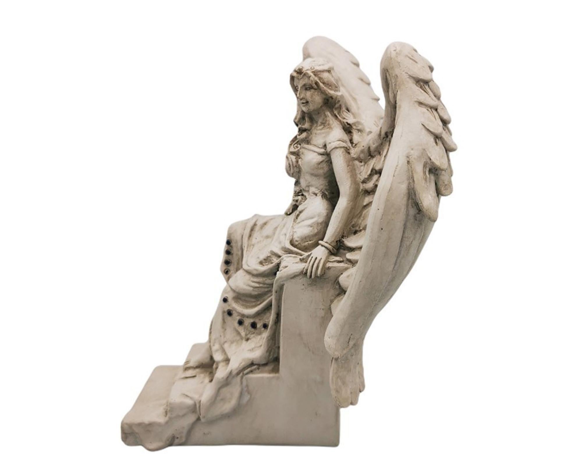Garden Angel Ornament Realistic Decorative Resin Weather-resistant Art Sculpture for Garden-1 - Image 6