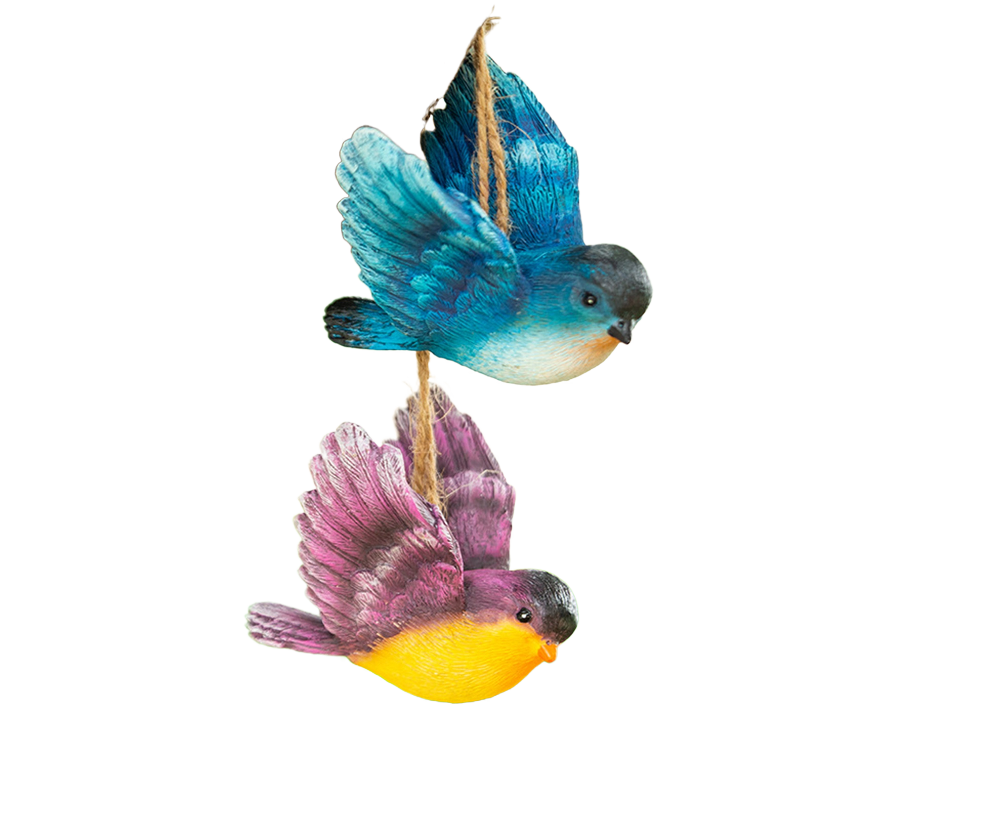 1 Set Decorative Resin Birds Pendant - Multicolor - Image 1